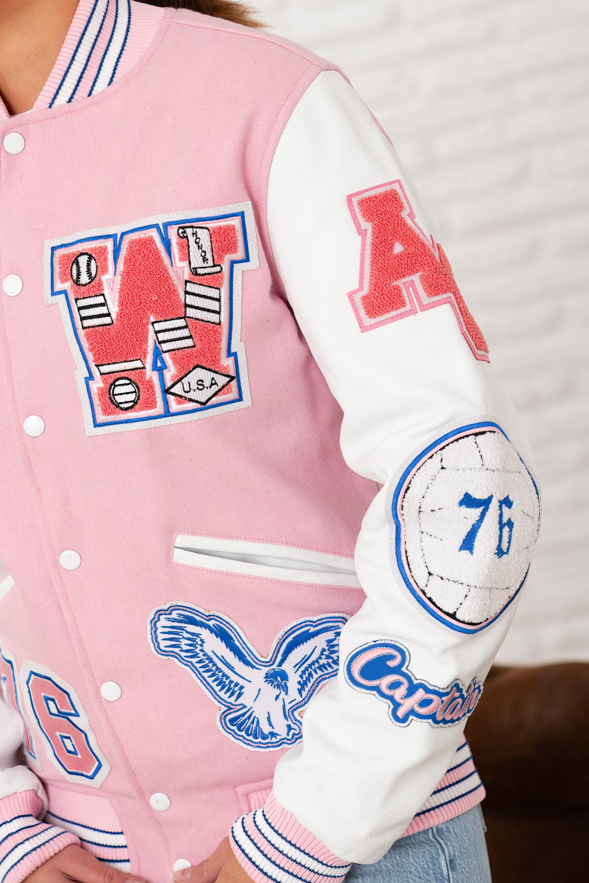 Blouson Femme American College AC-08 PINK — vue 4