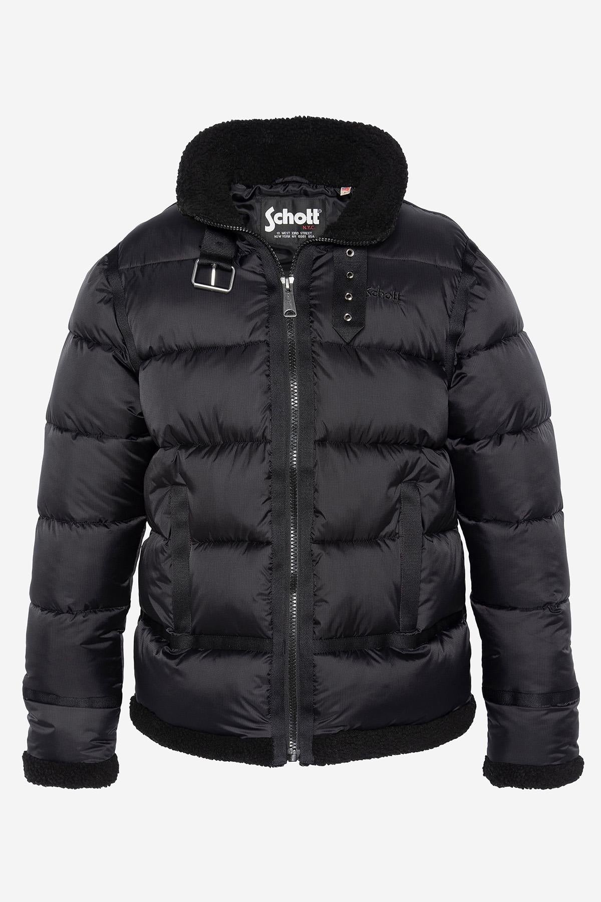 Herren Jacke Schott IDAK BLACK/BLACK — Ansicht 3