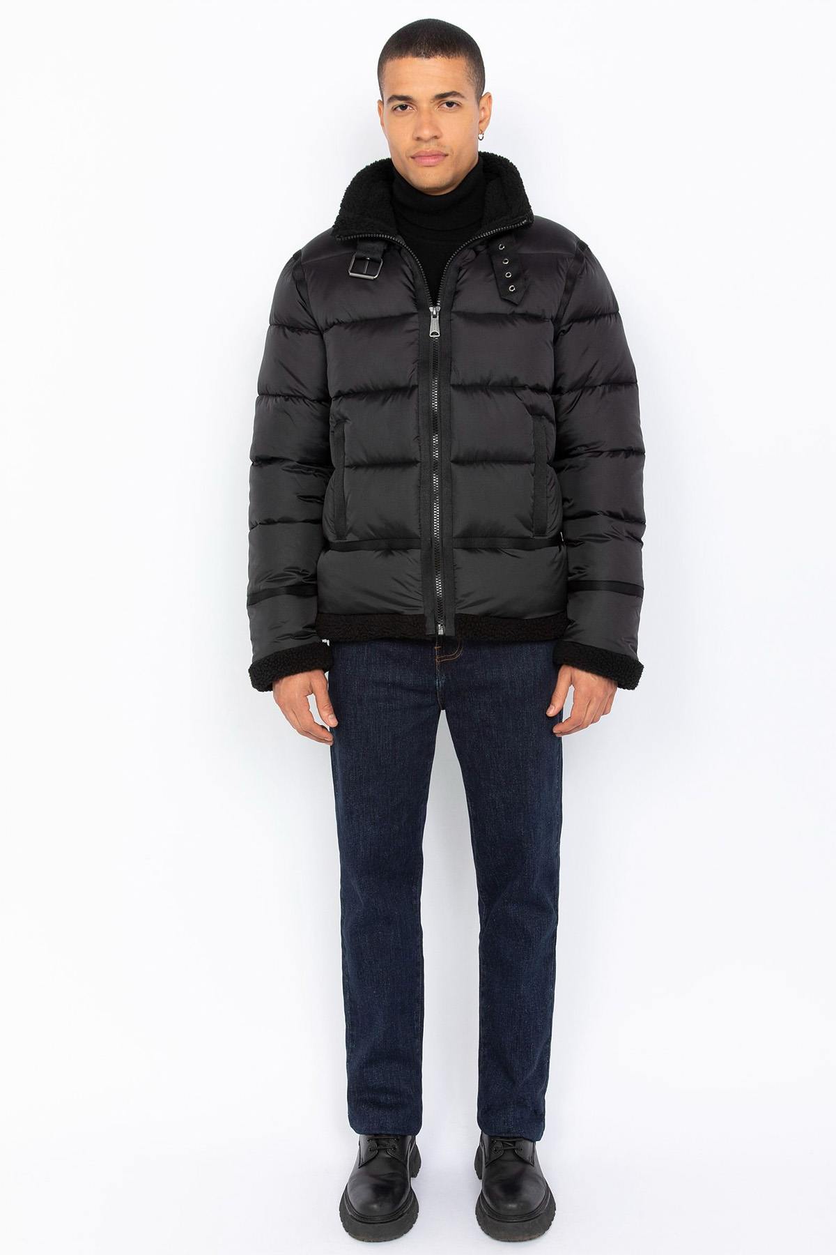 Herren Jacke Schott IDAK BLACK/BLACK — Ansicht 6