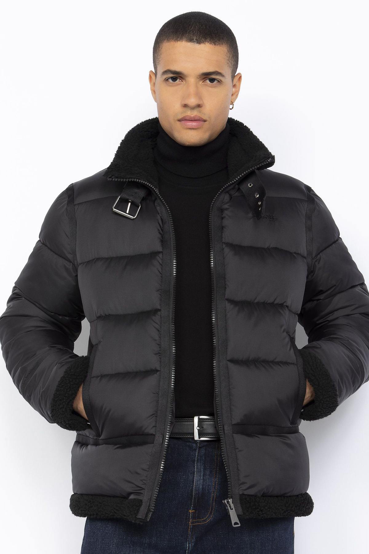 Herren Jacke Schott IDAK BLACK/BLACK — Ansicht 1