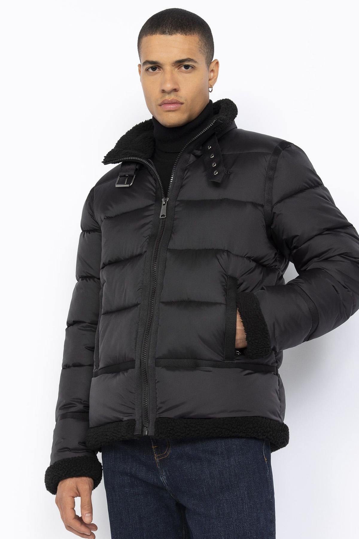 Herren Jacke Schott IDAK BLACK/BLACK — Ansicht 2