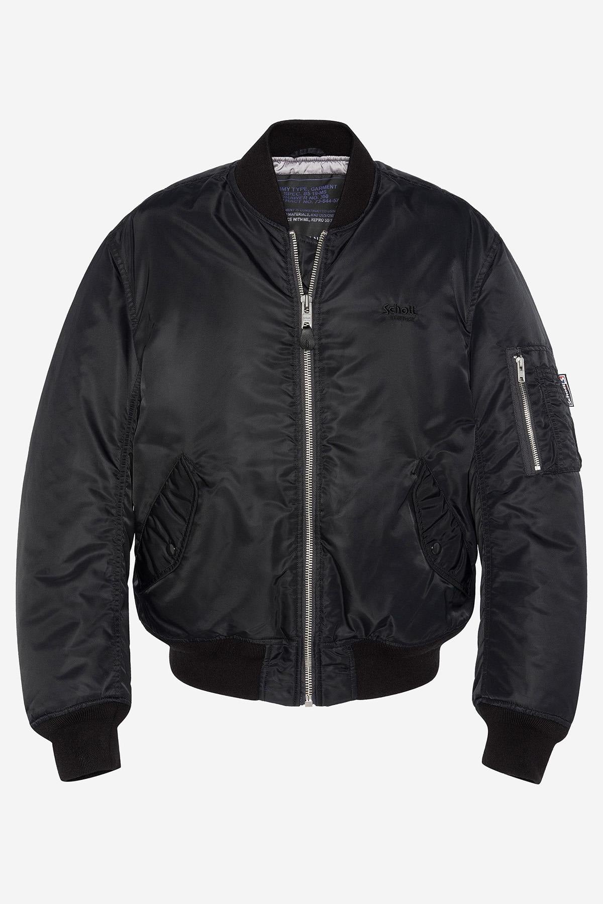 Chaqueta Hombre Schott MACAMPSRS BLACK — vista 2