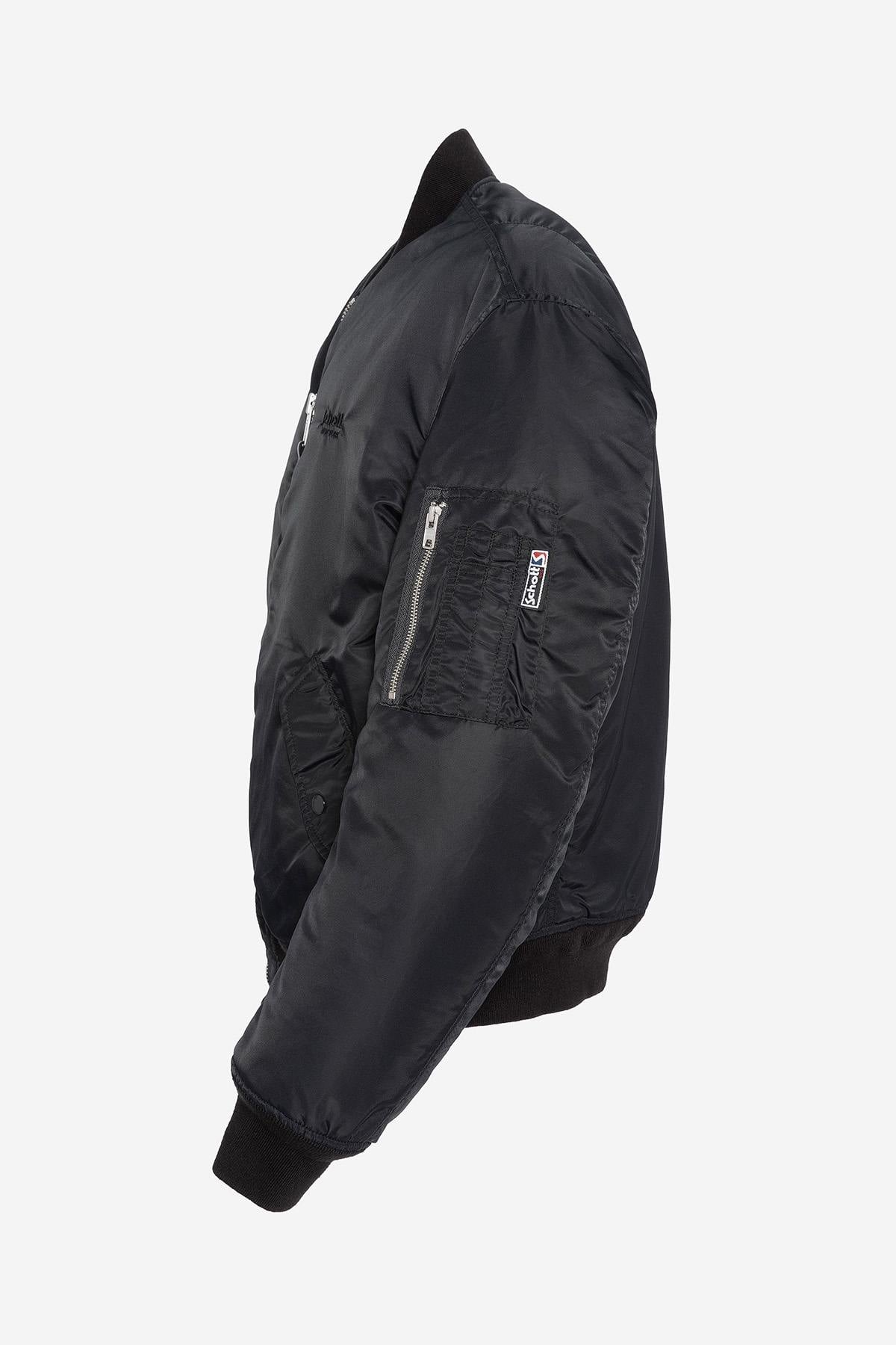 Chaqueta Hombre Schott MACAMPSRS BLACK — vista 8