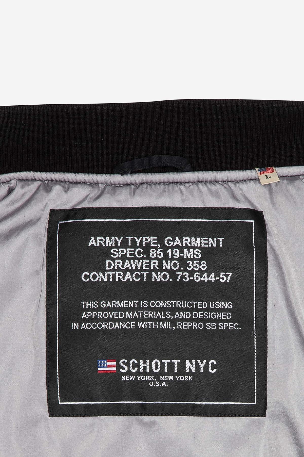 Chaqueta Hombre Schott MACAMPSRS BLACK — vista 6