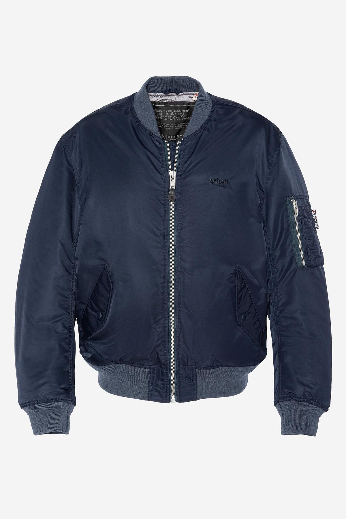 Blouson Homme Schott MACAMPSRS DARK NAVY — vue 4