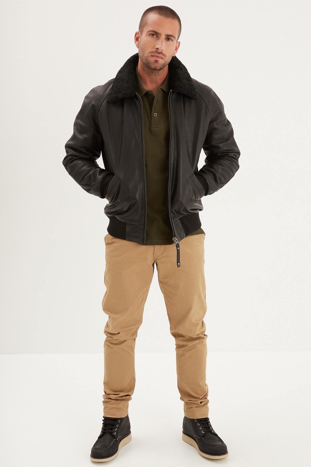 Blouson Homme Daytona JOHNSON + FUR COW MALIBU BLACK — vue 2
