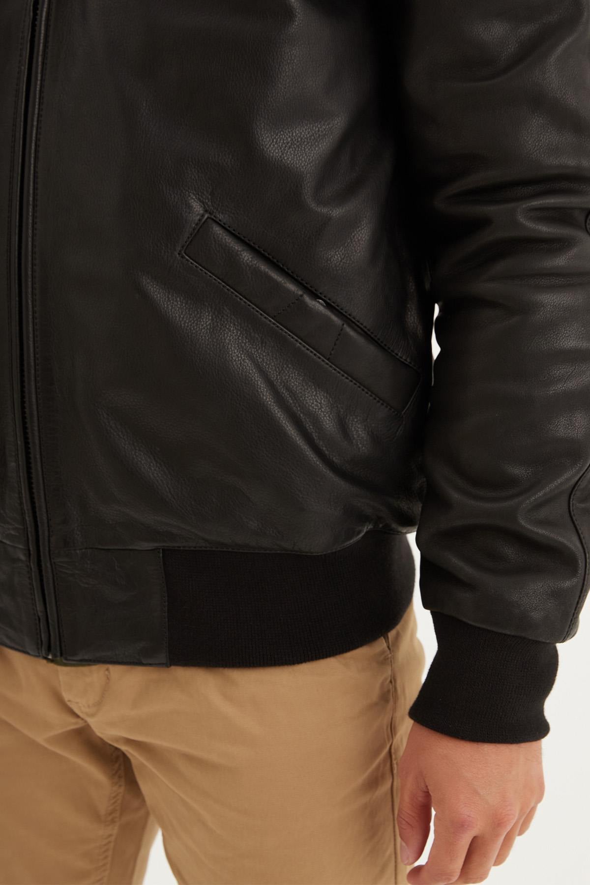 Blouson Homme Daytona JOHNSON + FUR COW MALIBU BLACK — vue 6