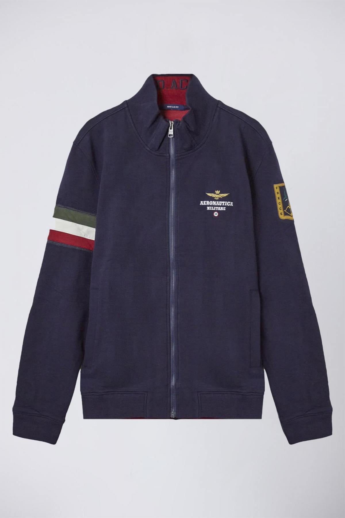 Jersey/sudadera Hombre Aeronautica Militare FE1871F439 08380 DARK BLU — vista 5