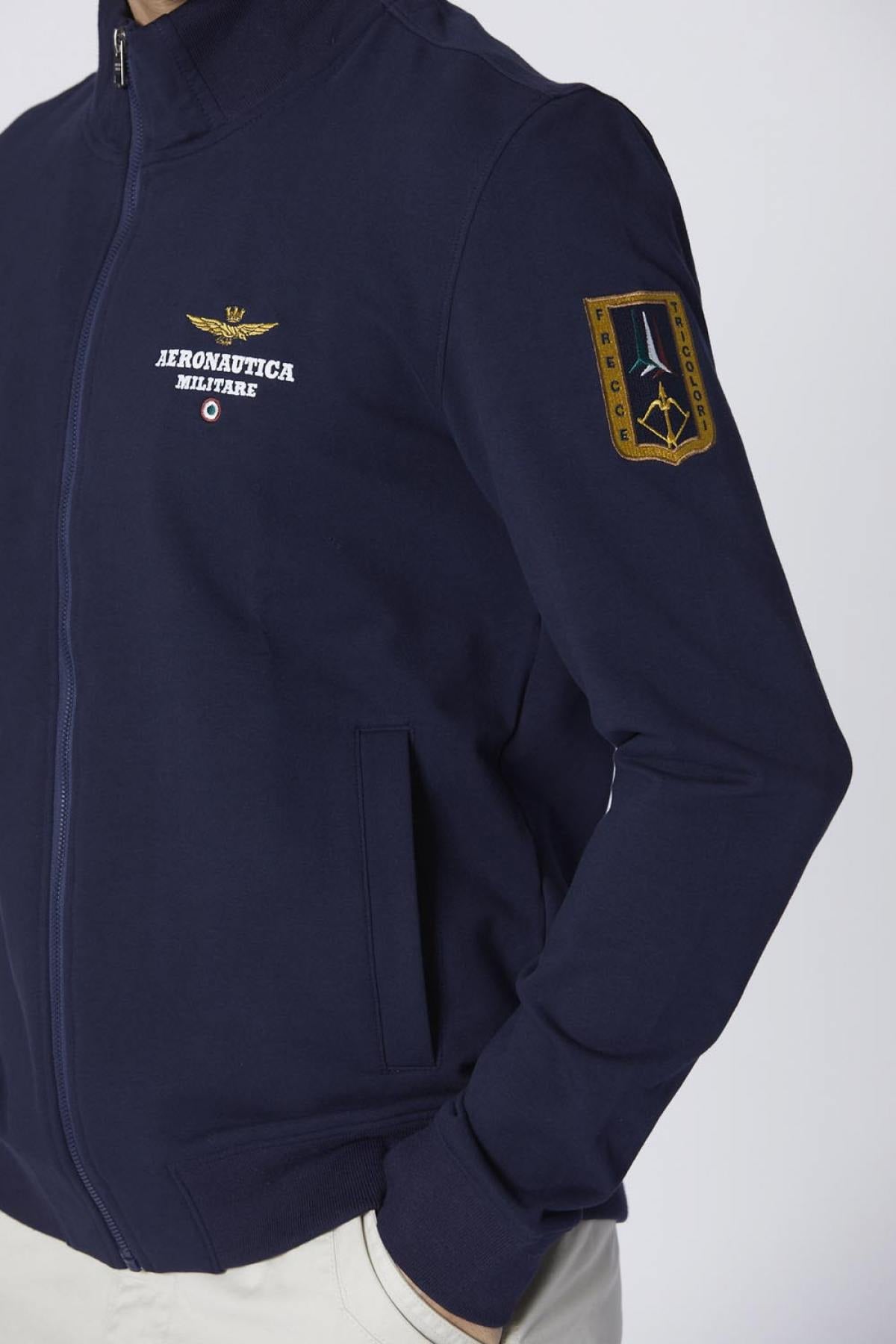 Jersey/sudadera Hombre Aeronautica Militare FE1871F439 08380 DARK BLU — vista 4