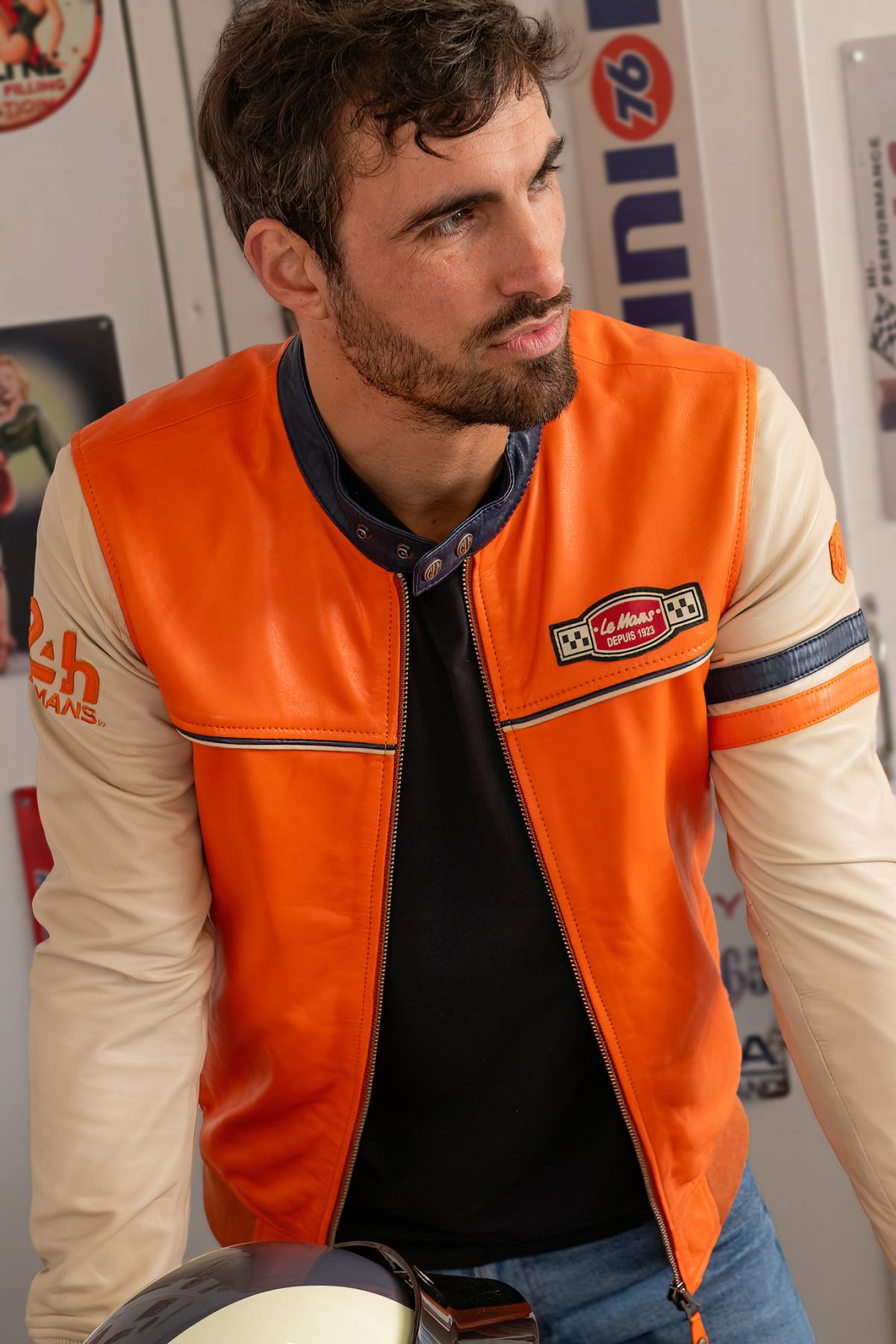 Giacche Uomo 24h Le Mans MILES SHEEP CROWN ORANGE — vista 1