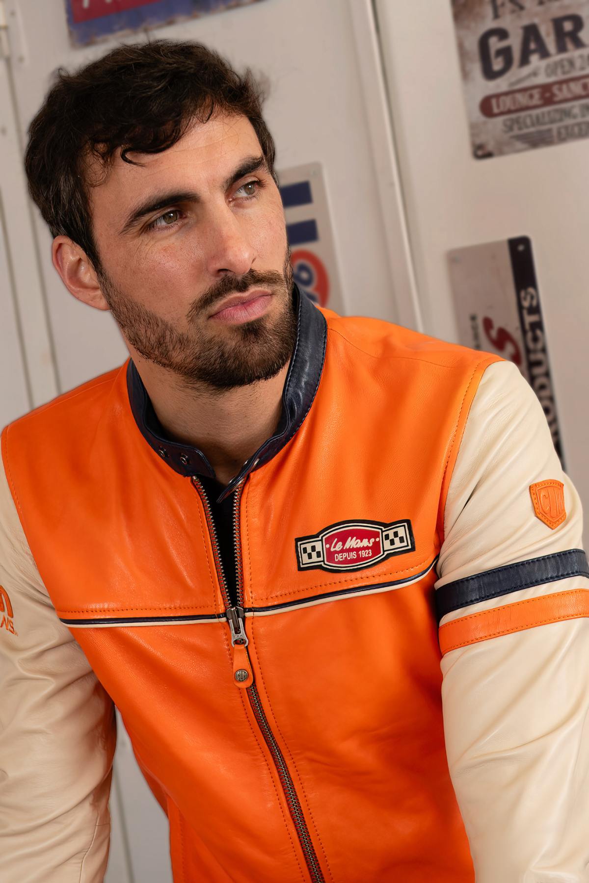 Giacche Uomo 24h Le Mans MILES SHEEP CROWN ORANGE — vista 4