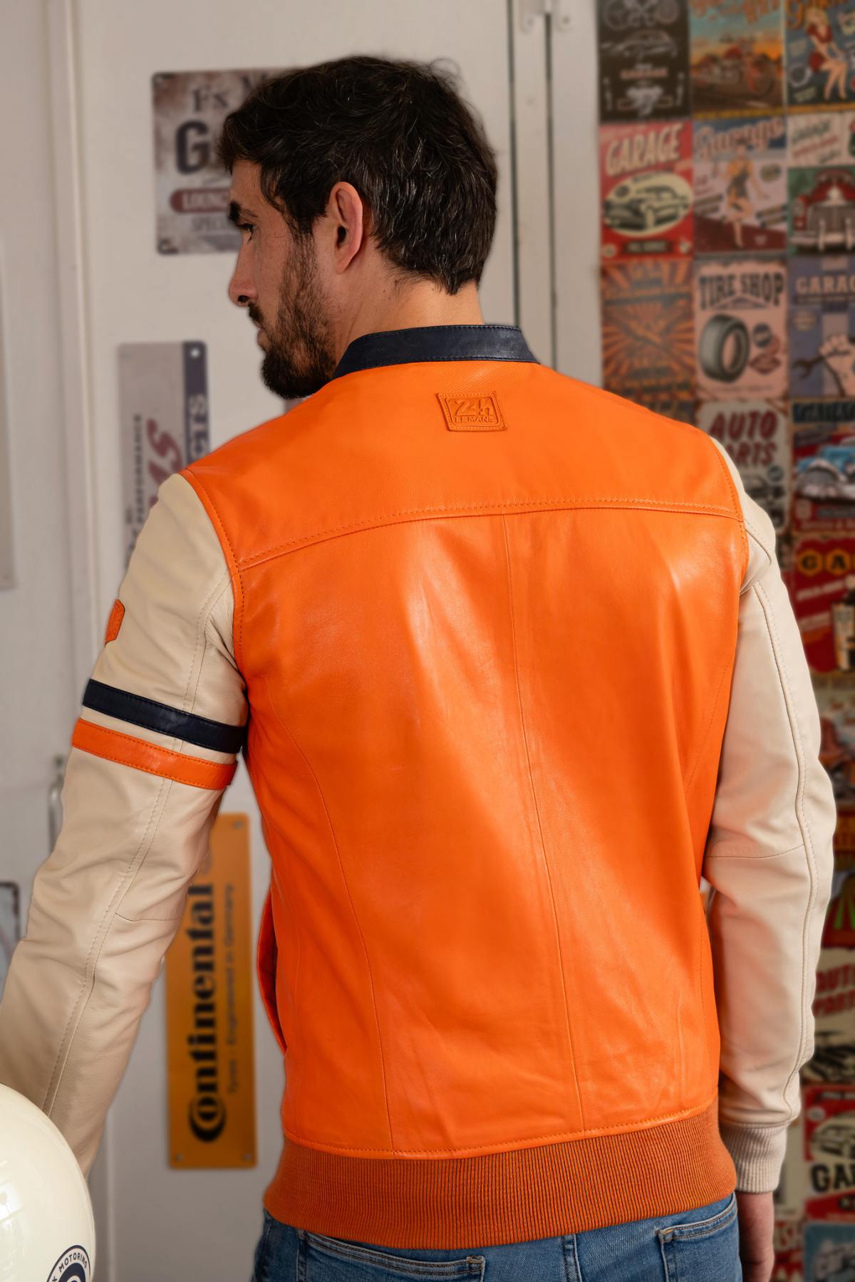 Giacche Uomo 24h Le Mans MILES SHEEP CROWN ORANGE — vista 3