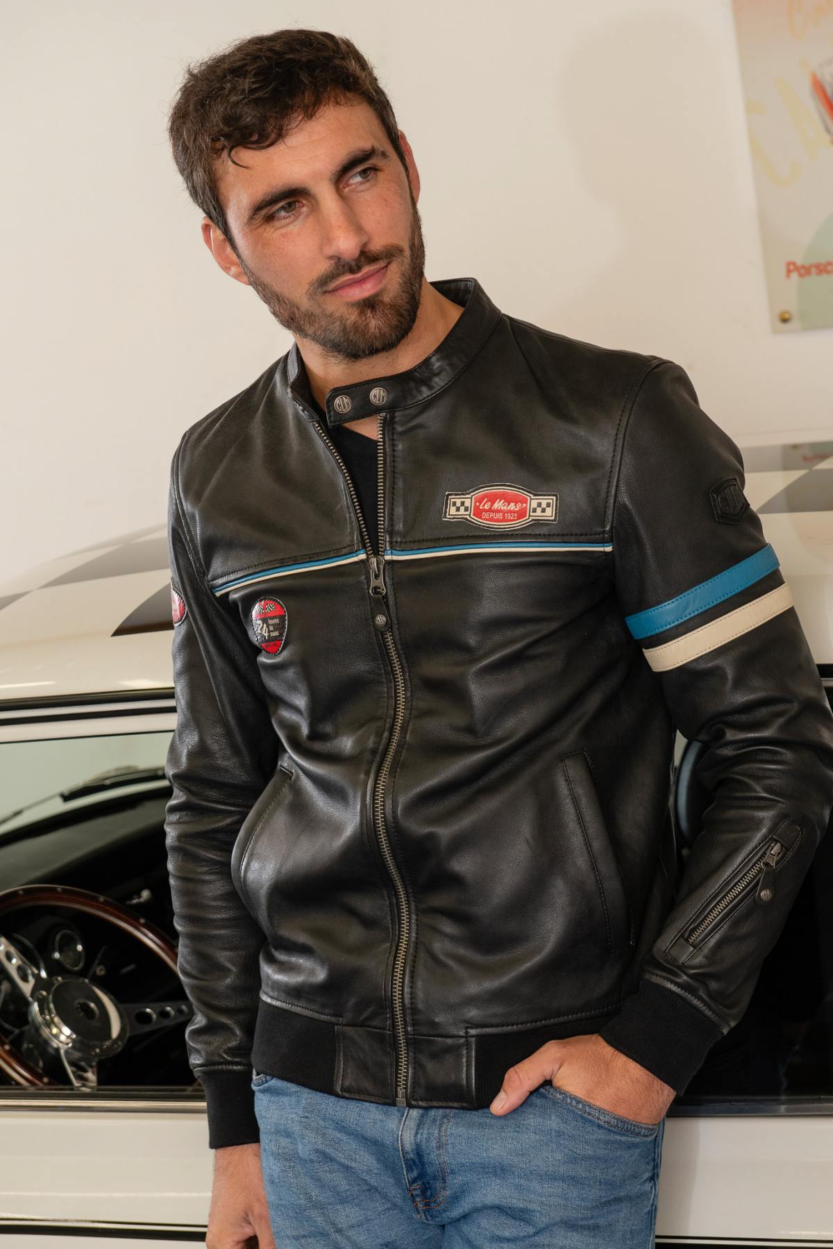 Chaqueta Hombre 24h Le Mans MILES SHEEP CROWN BLACK — vista 5