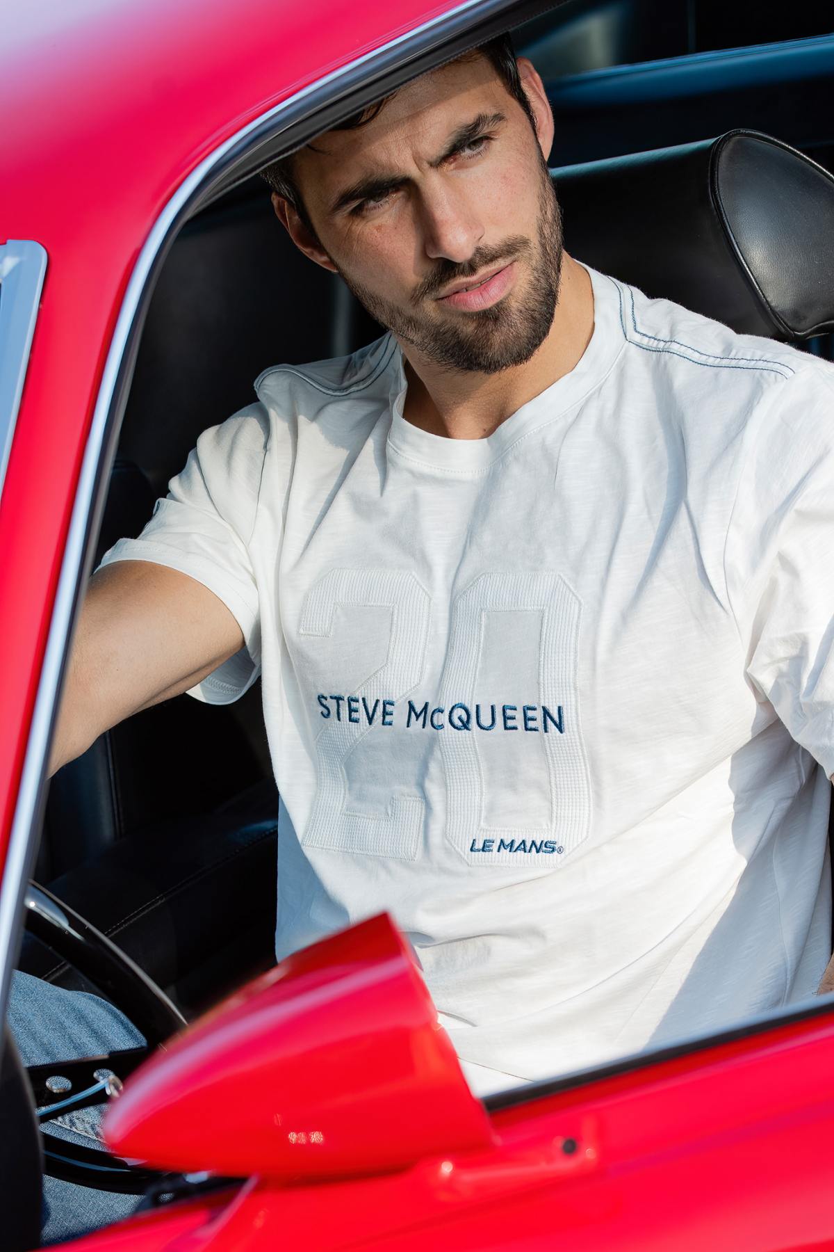 Tee Shirt Homme Steve Mcqueen SQ241TSM02-002 HEATHER ECRU — vue 1