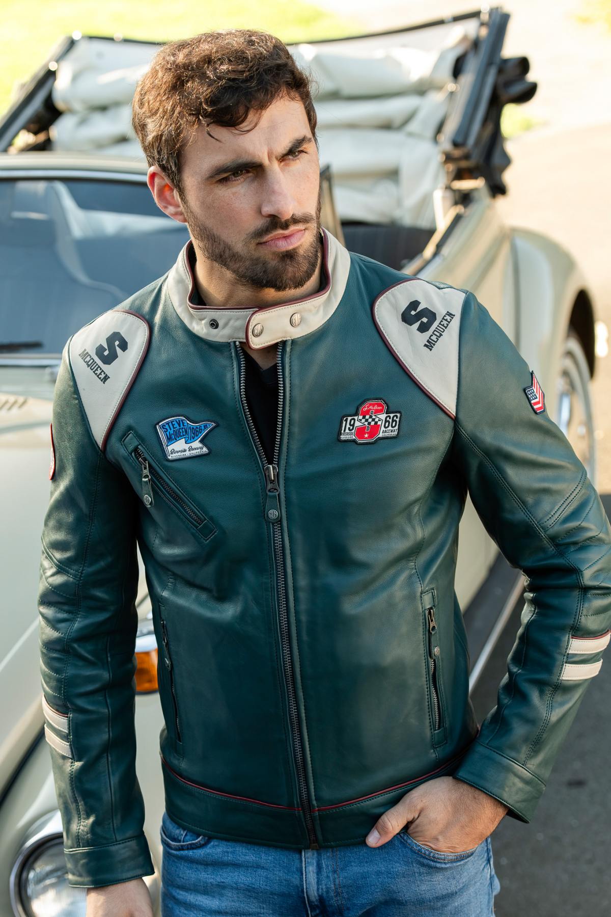 Chaqueta Hombre Steve Mcqueen CLINT PETROL — vista 3