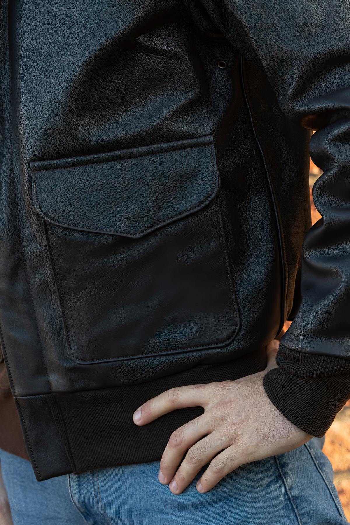 Giacche Uomo Cockpit Usa Z21V41 BROWN — vista 6