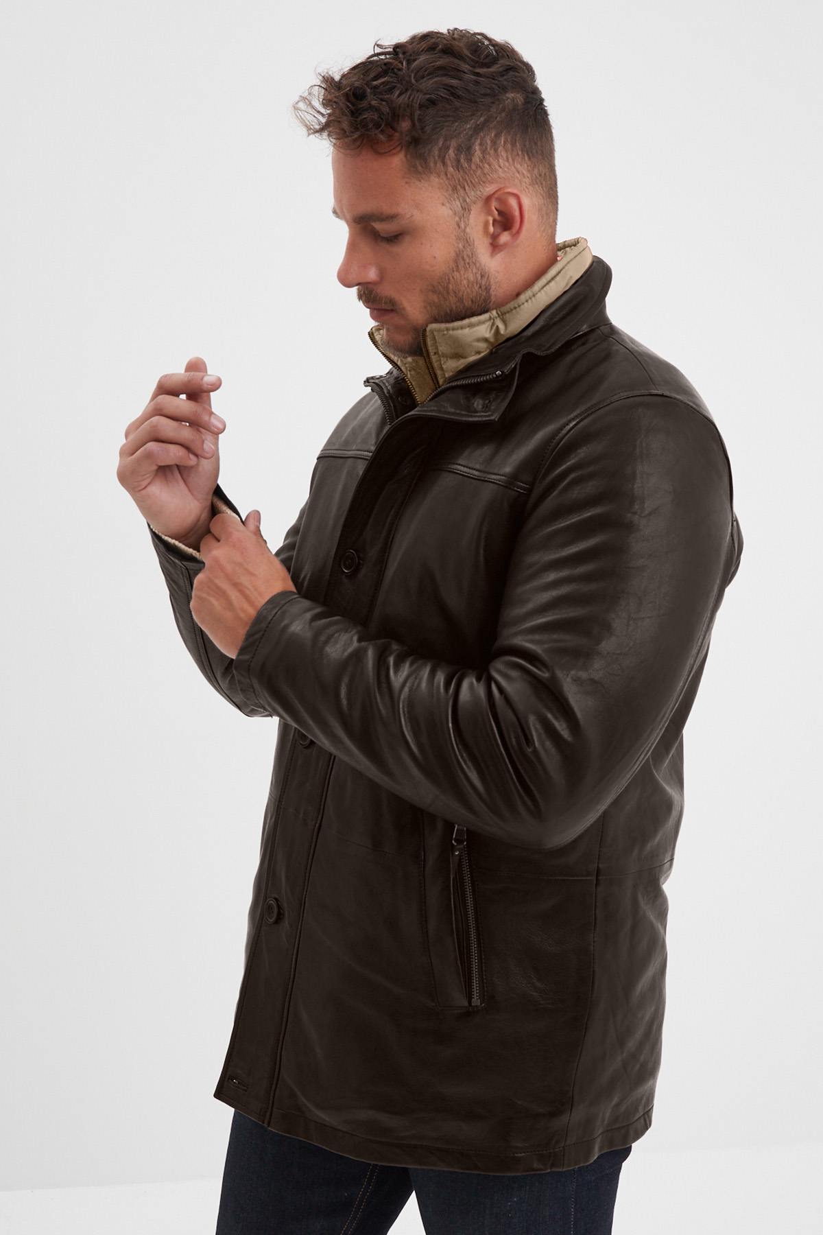 Giacche Uomo Daytona MOOSE IC SHEEP TIGER REDDISH BROWN — vista 5