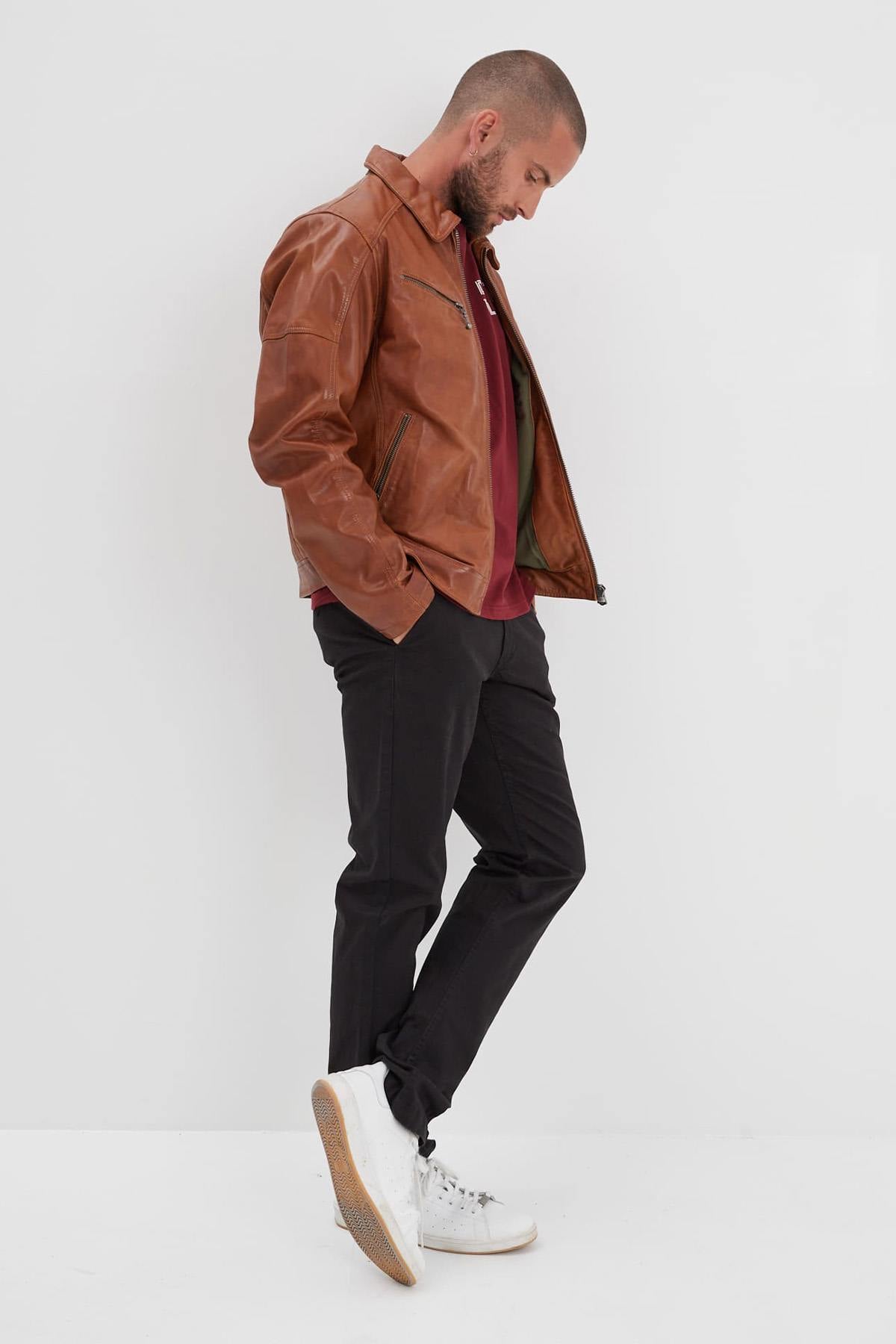 Chaqueta Hombre Daytona MICK SHEEP TIGER COGNAC — vista 3