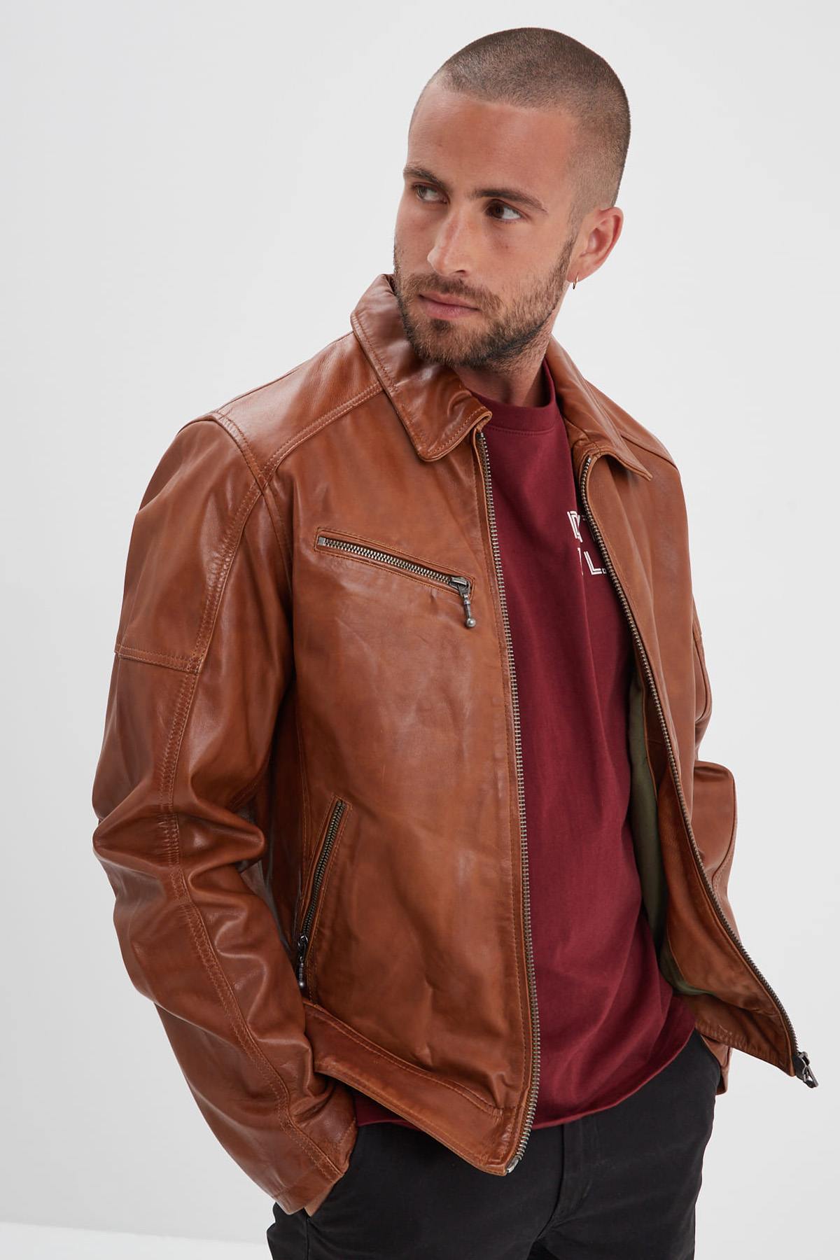 Chaqueta Hombre Daytona MICK SHEEP TIGER COGNAC — vista 1