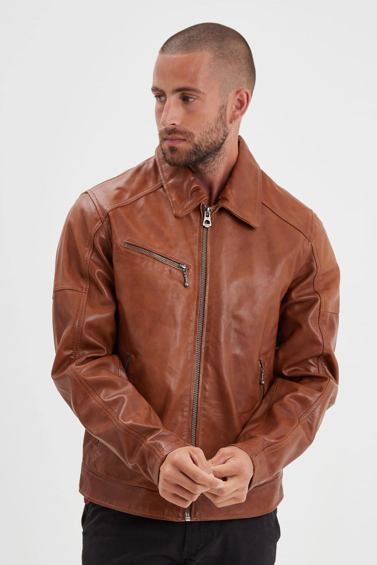Chaqueta Hombre Daytona MICK SHEEP TIGER COGNAC — vista 5