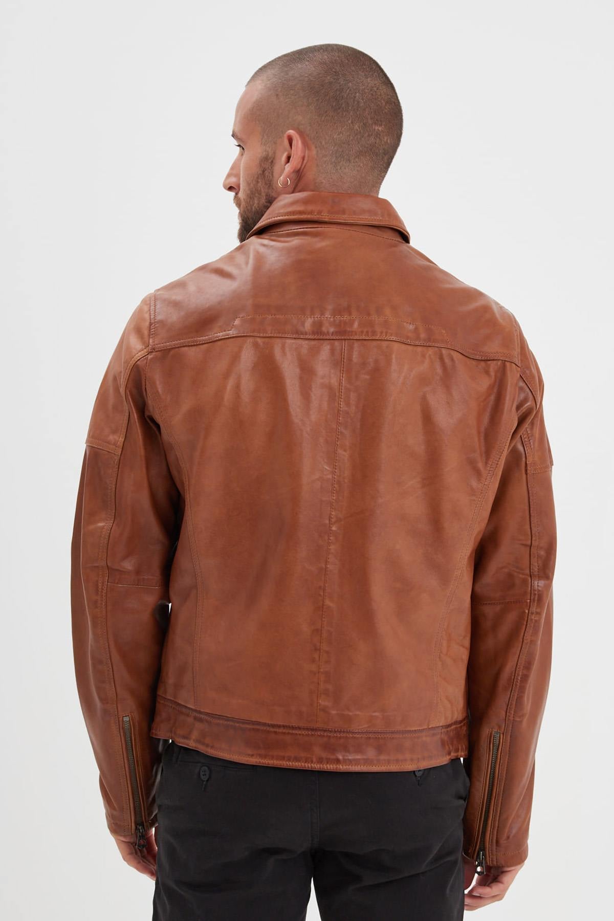 Chaqueta Hombre Daytona MICK SHEEP TIGER COGNAC — vista 4