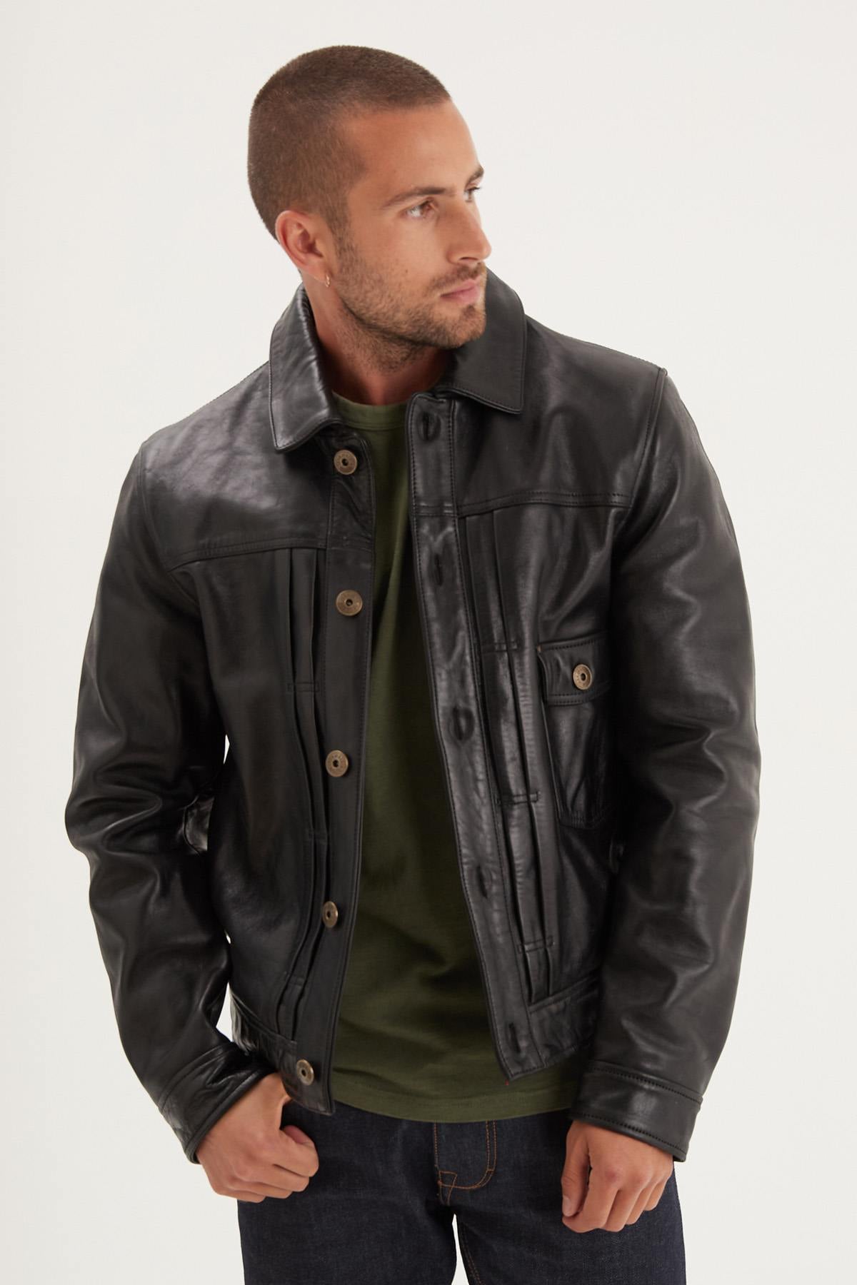 Giacche Uomo Iron & Resin RANCHO HORSE BLACK — vista 7