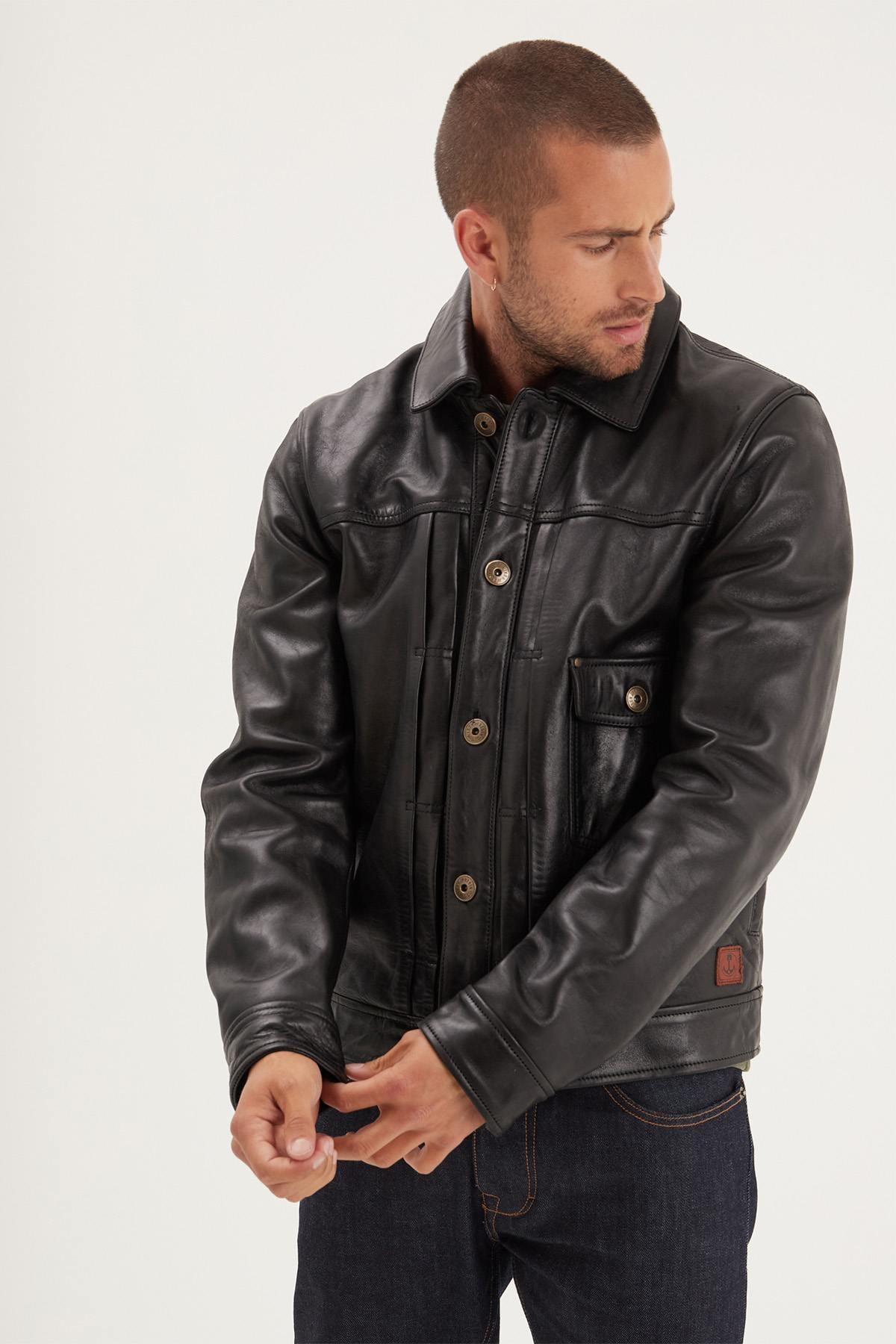 Giacche Uomo Iron & Resin RANCHO HORSE BLACK — vista 5