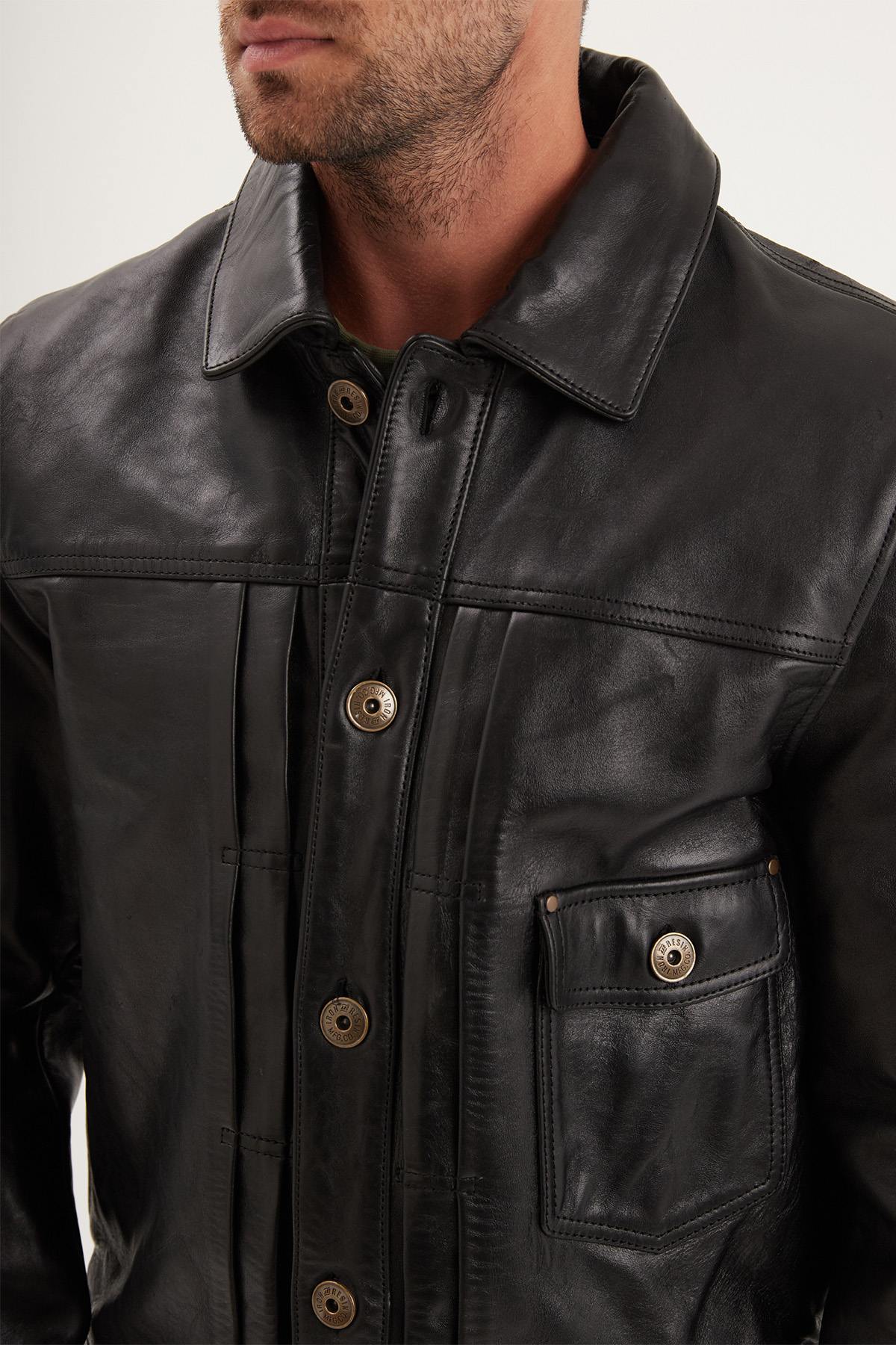 Giacche Uomo Iron & Resin RANCHO HORSE BLACK — vista 9