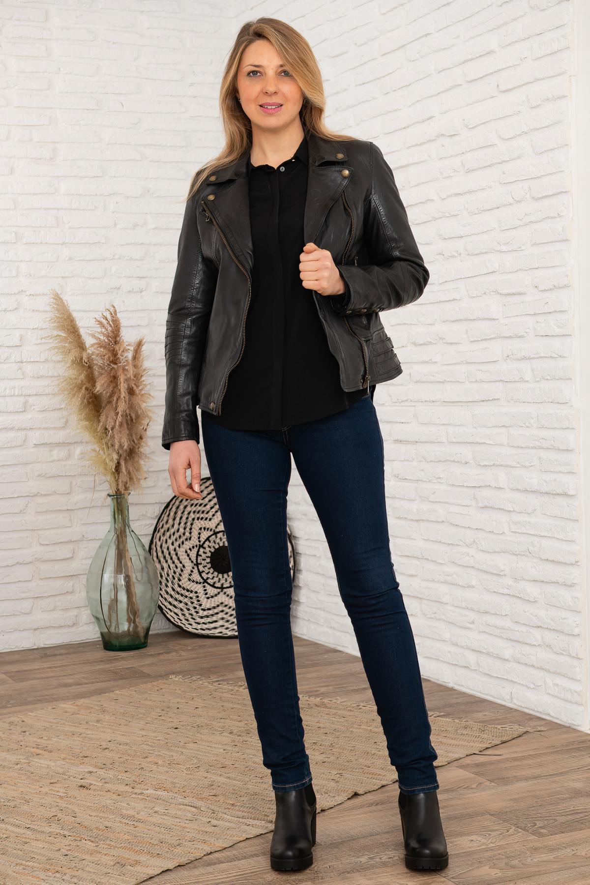 Damen Jacke Rose Garden CORANT SHEEP AOSTA BLACK — Ansicht 2