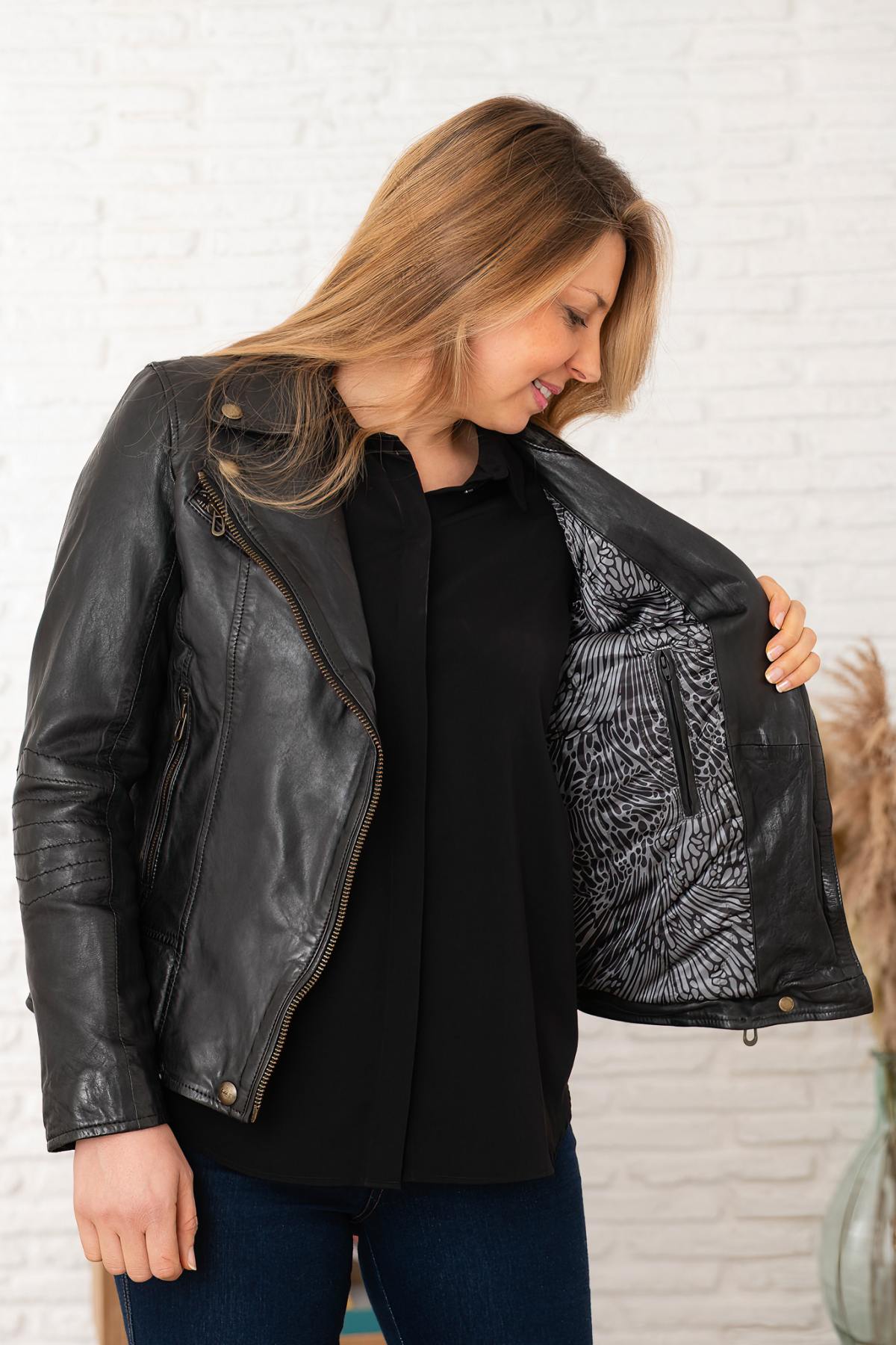 Damen Jacke Rose Garden CORANT SHEEP AOSTA BLACK — Ansicht 3