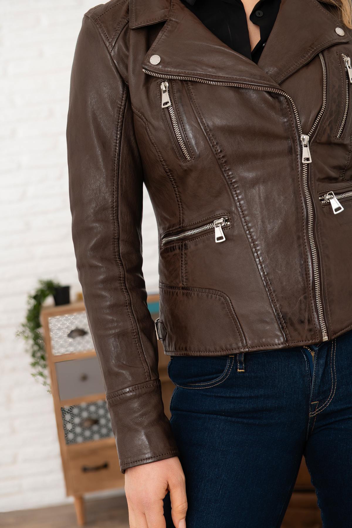 Blouson Femme Oakwood CAMERA CHOCO 505 — vue 6