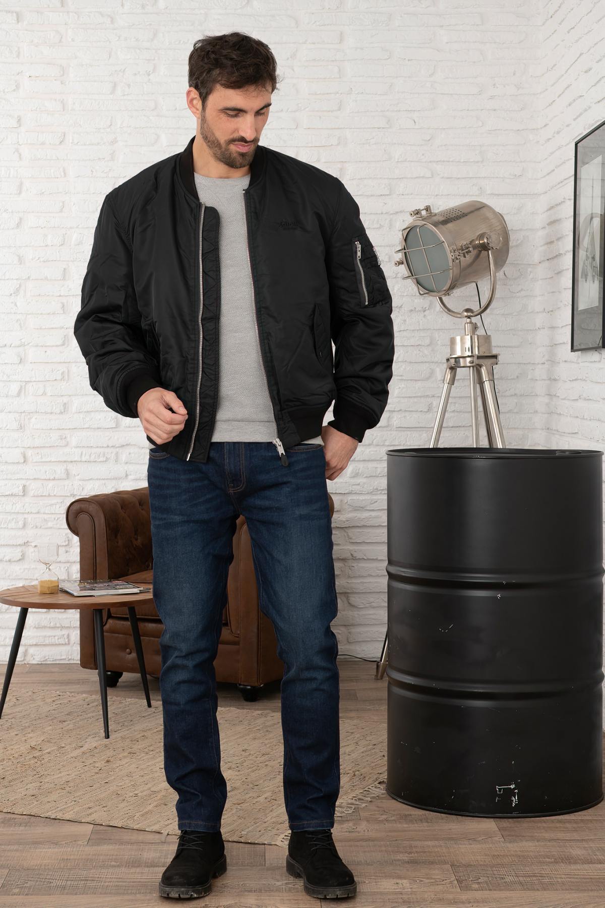 Chaqueta Hombre Schott MACAMPSRS BLACK — vista 12
