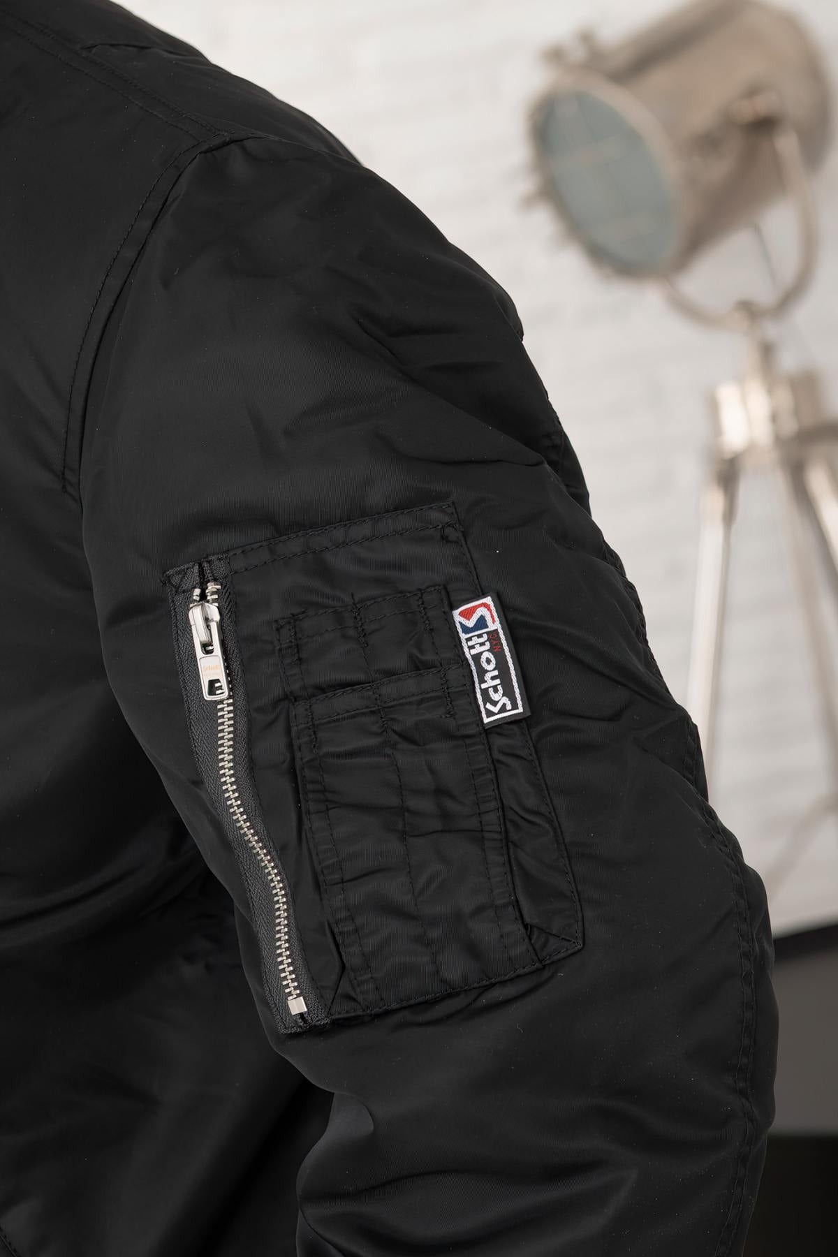 Chaqueta Hombre Schott MACAMPSRS BLACK — vista 9