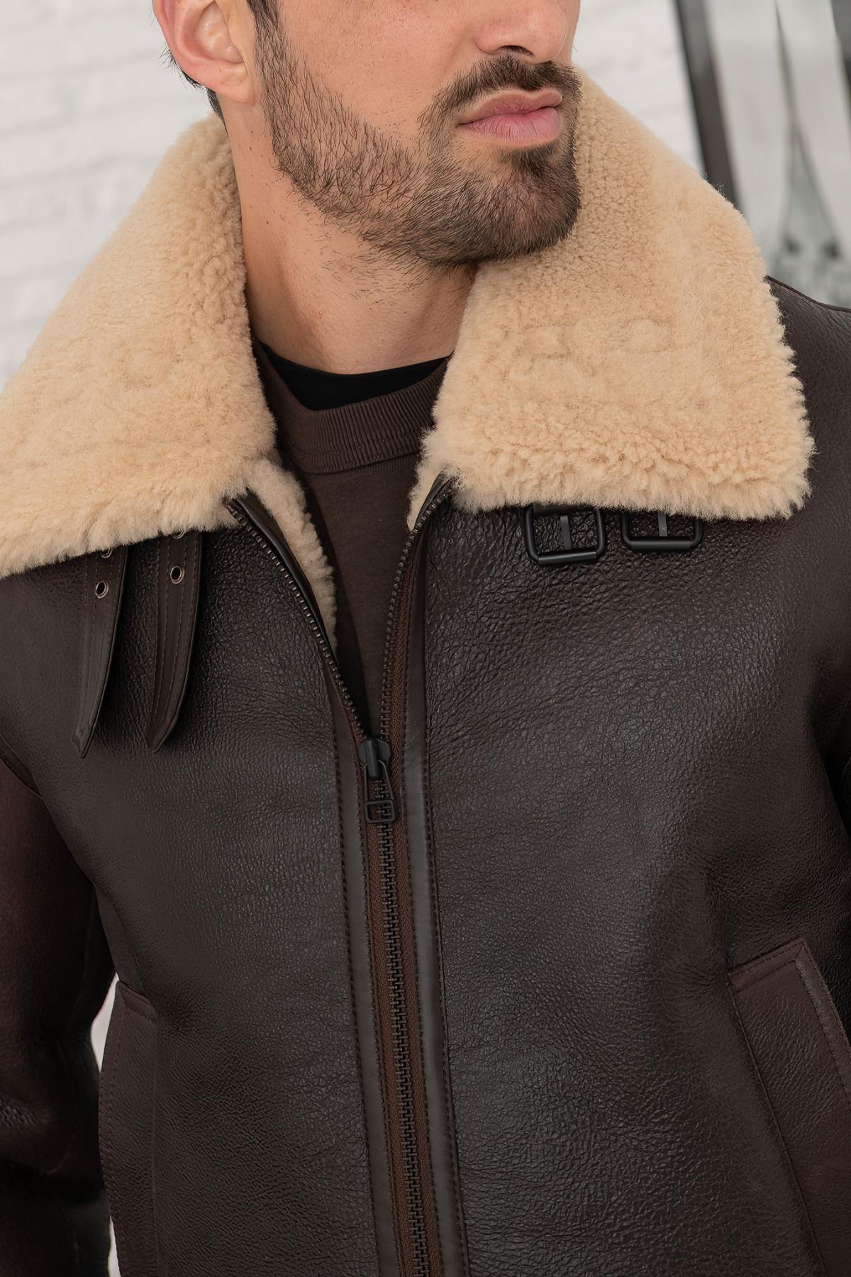 Blouson Homme Redskins LEGEND QUEENSTOWN BROWN BEIGE — vue 4