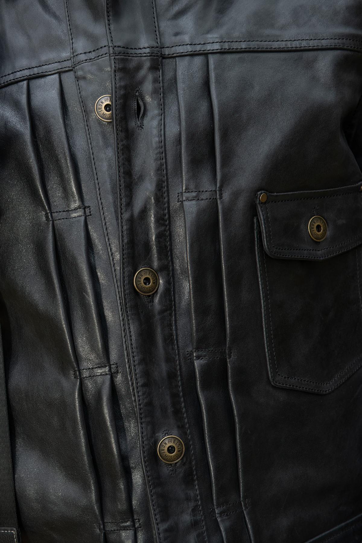 Giacche Uomo Iron & Resin RANCHO HORSE BLACK — vista 3