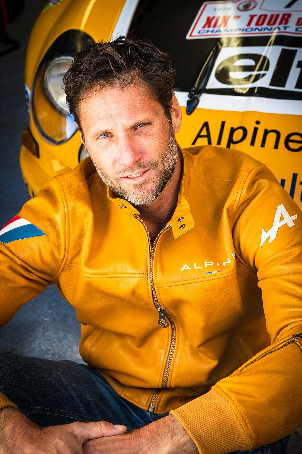 Blouson Homme Alpine JEAN SHEEP CROWN YELLOW — vue 1