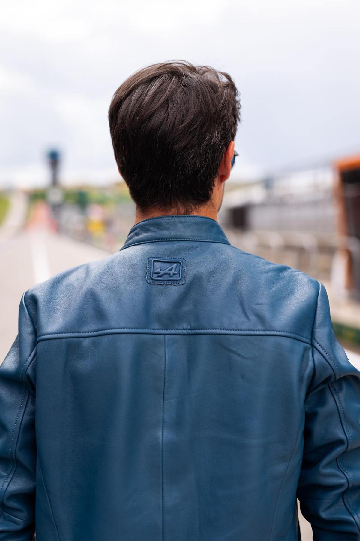 Giacche Uomo Alpine JEAN SHEEP CROWN ROYAL BLUE — vista 4