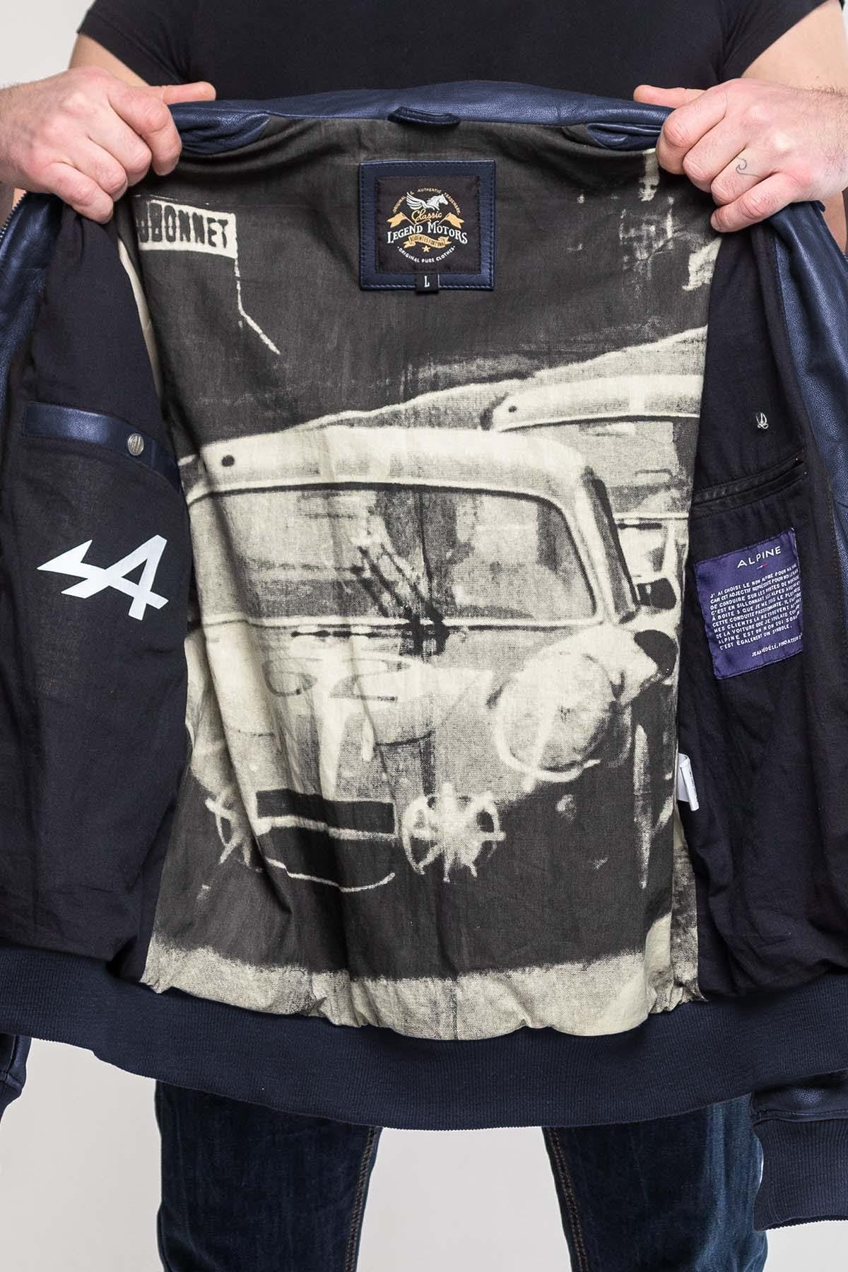 Giacche Uomo Alpine JEAN SHEEP CROWN ROYAL BLUE — vista 8