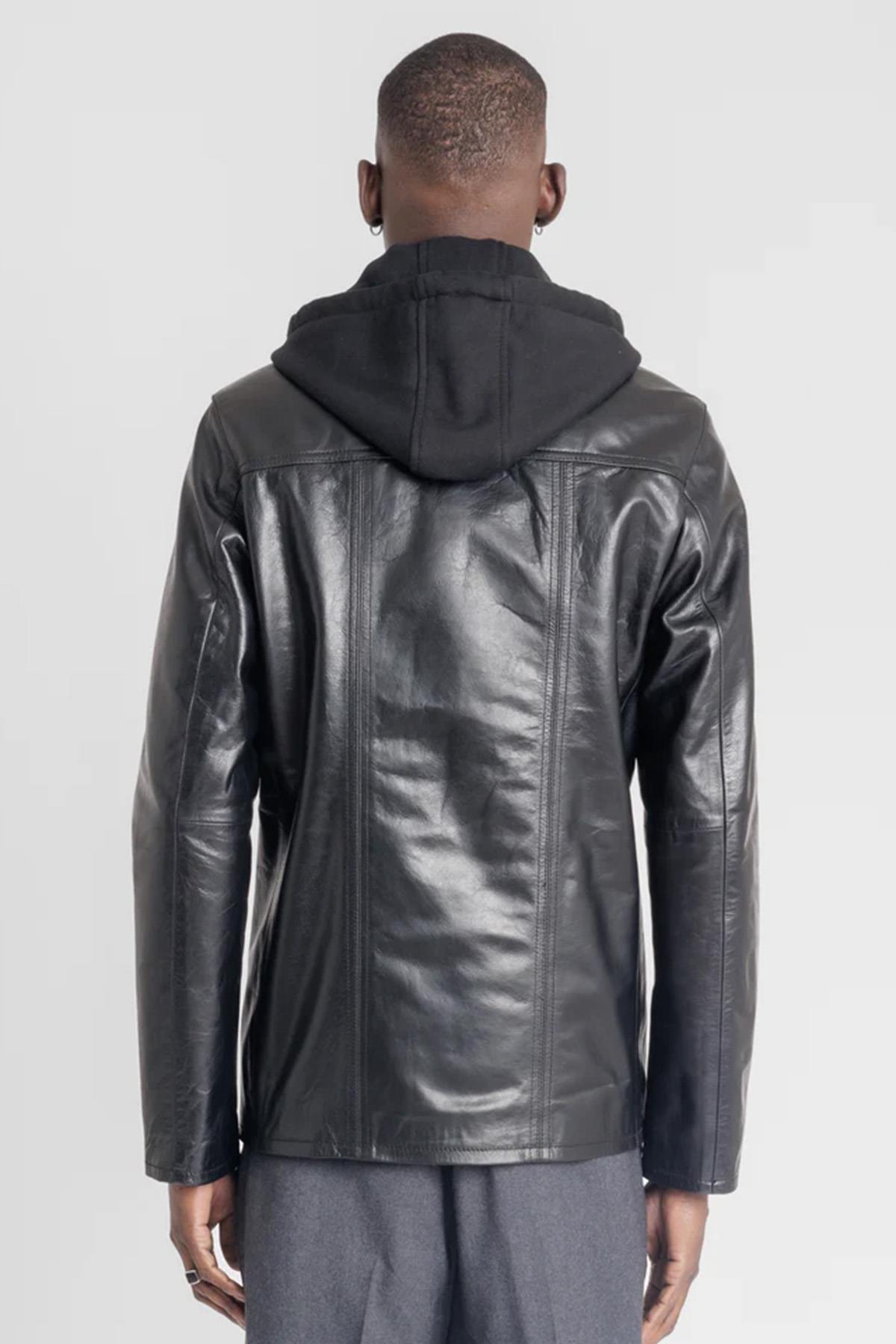 Chaqueta Hombre Serge Pariente TAGGART HOOD BUFFLE BLACK — vista 10
