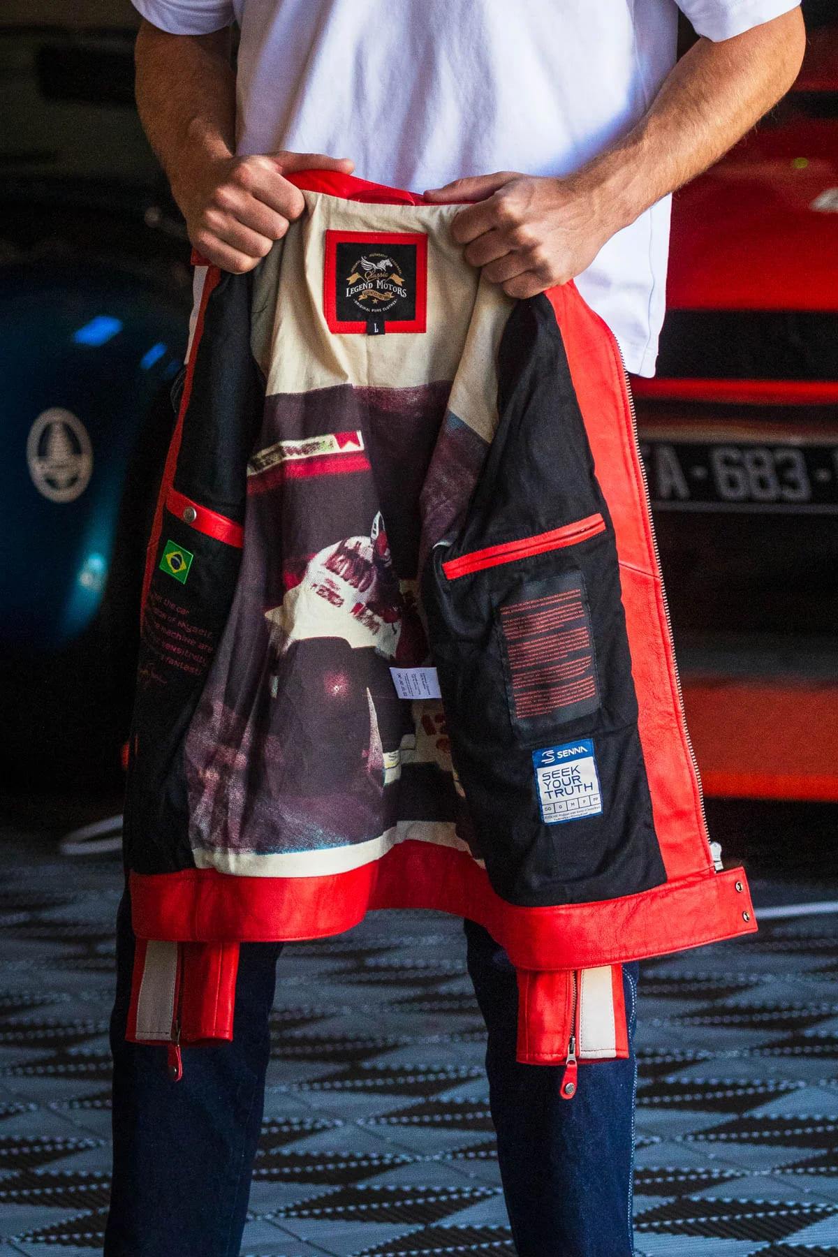 Blouson Homme Ayrton Senna MAGIC SENNA RED SENNA — vue 3