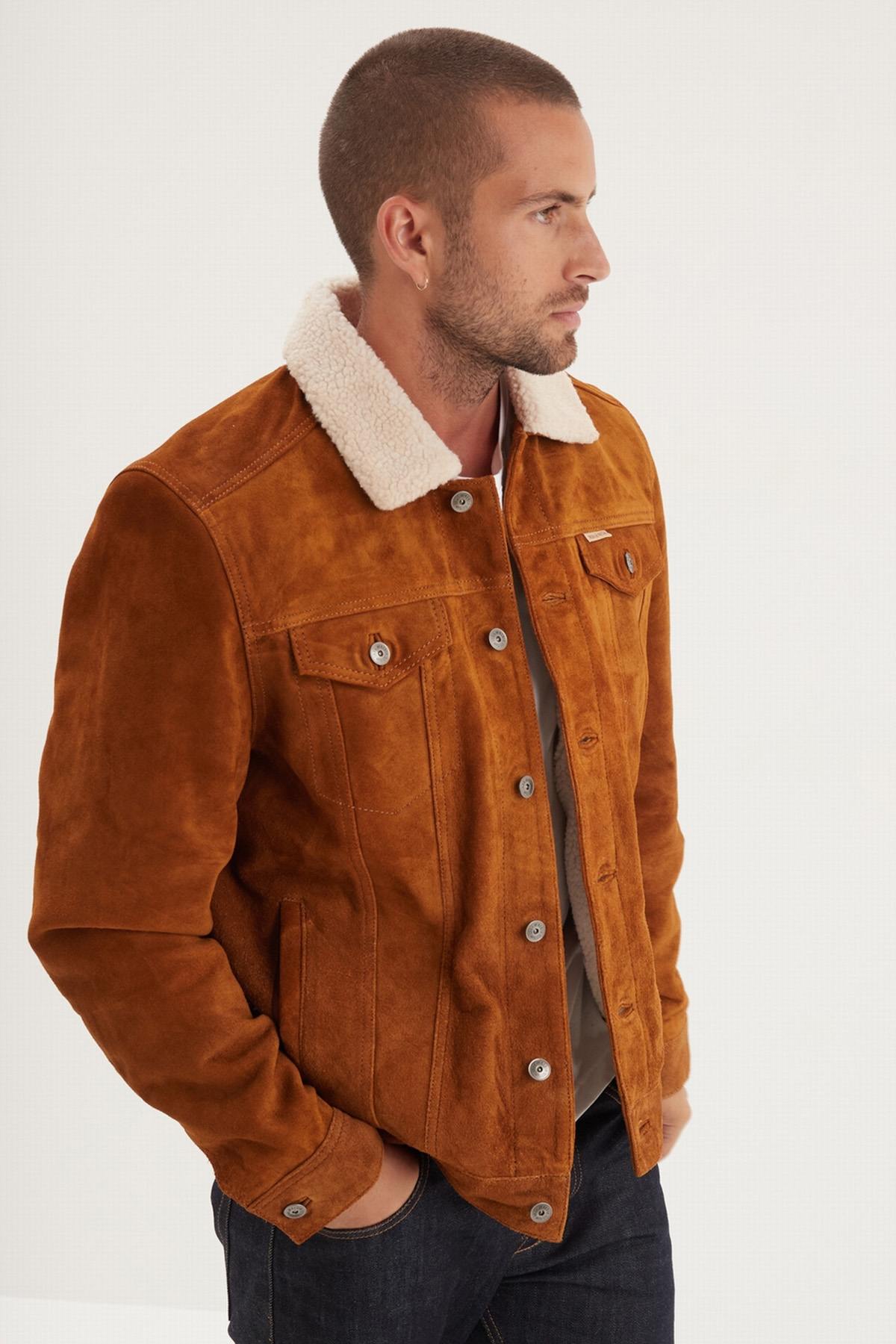 Herren Jacke Iron & Resin OPEN ROAD BUFFALO JACKET COGNAC — Ansicht 1