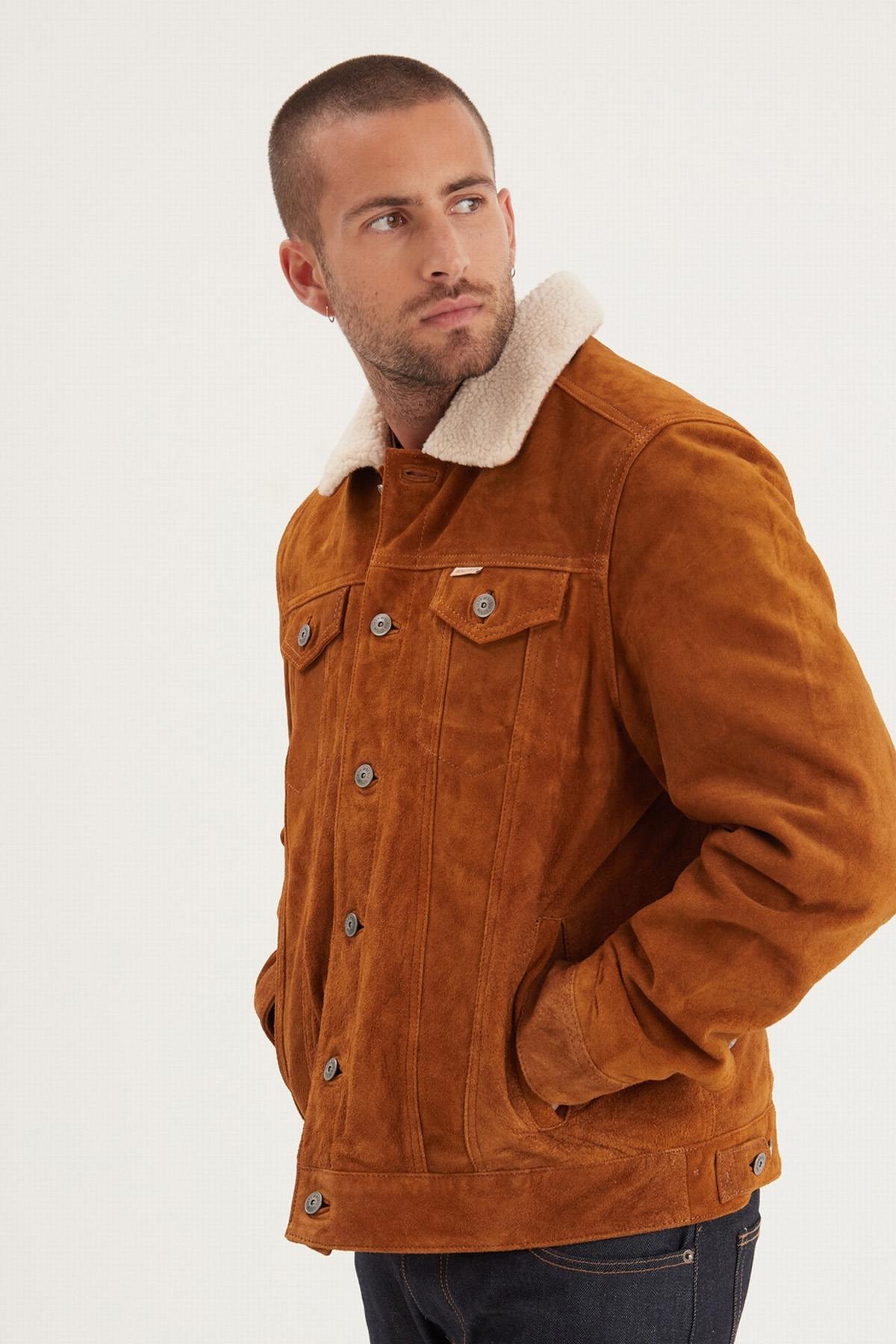 Herren Jacke Iron & Resin OPEN ROAD BUFFALO JACKET COGNAC — Ansicht 2