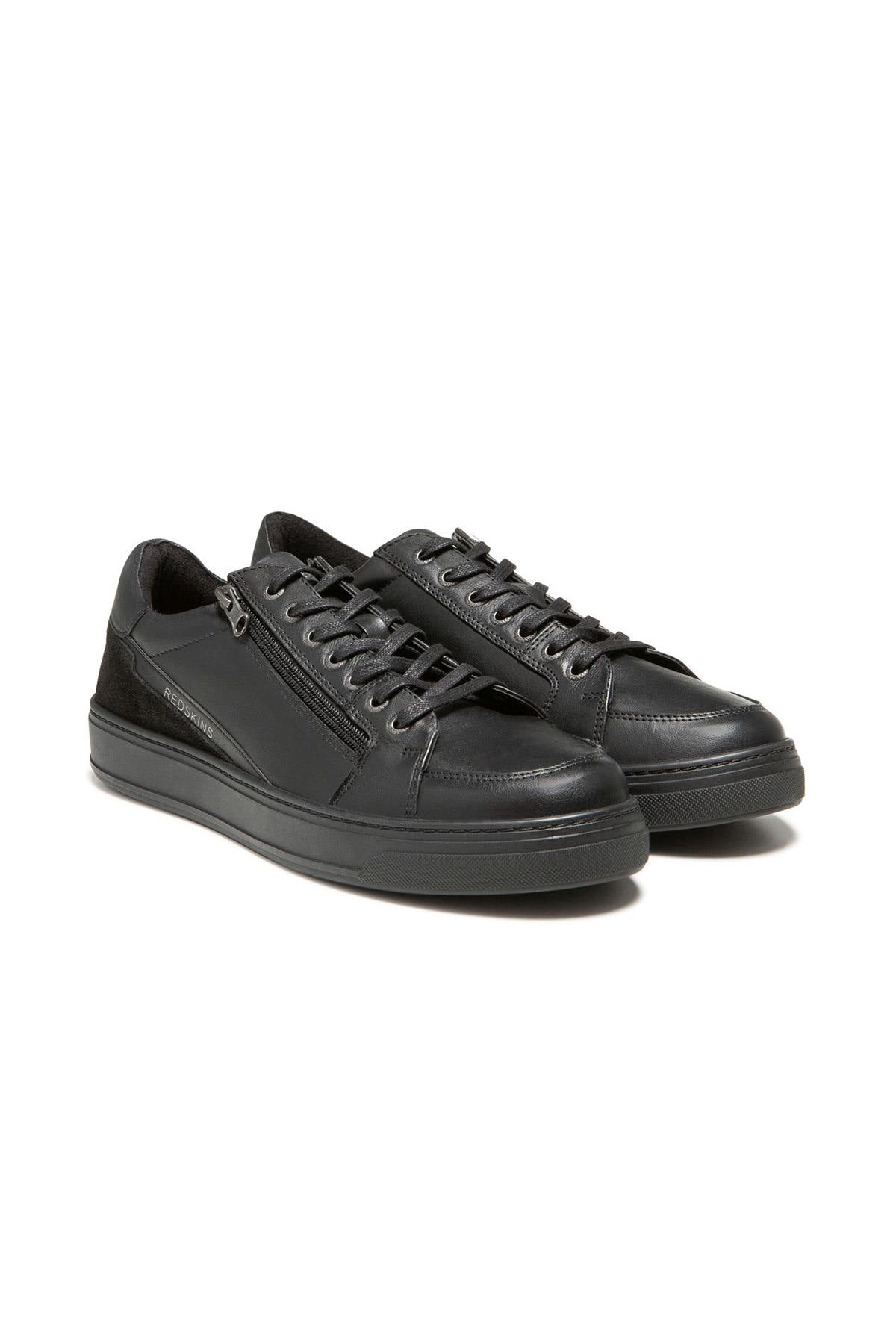 Scarpe Da Ginnastica In Pelle Uomo Redskins DECENT NOIR NOIR — vista 1