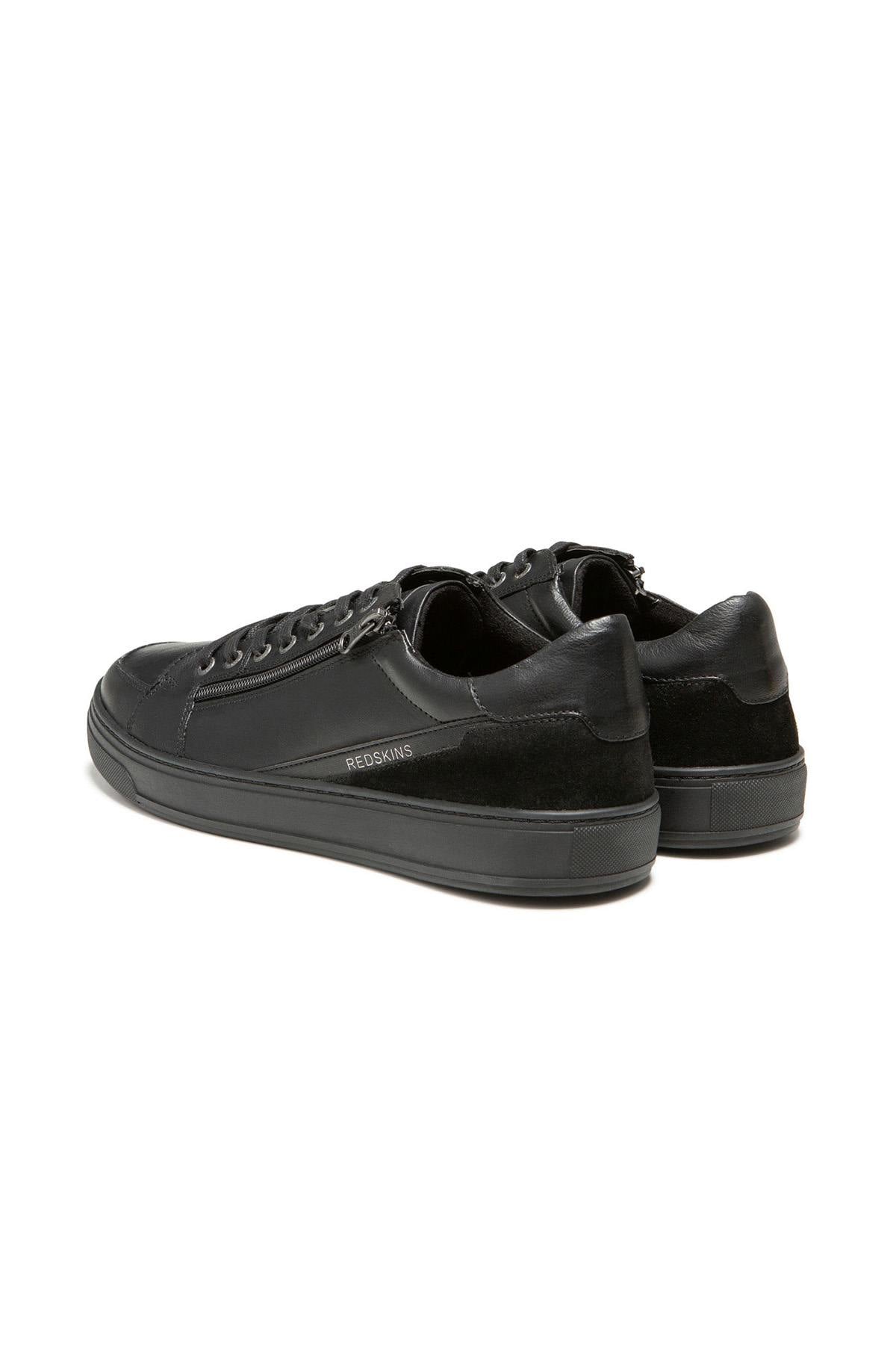 Scarpe Da Ginnastica In Pelle Uomo Redskins DECENT NOIR NOIR — vista 2