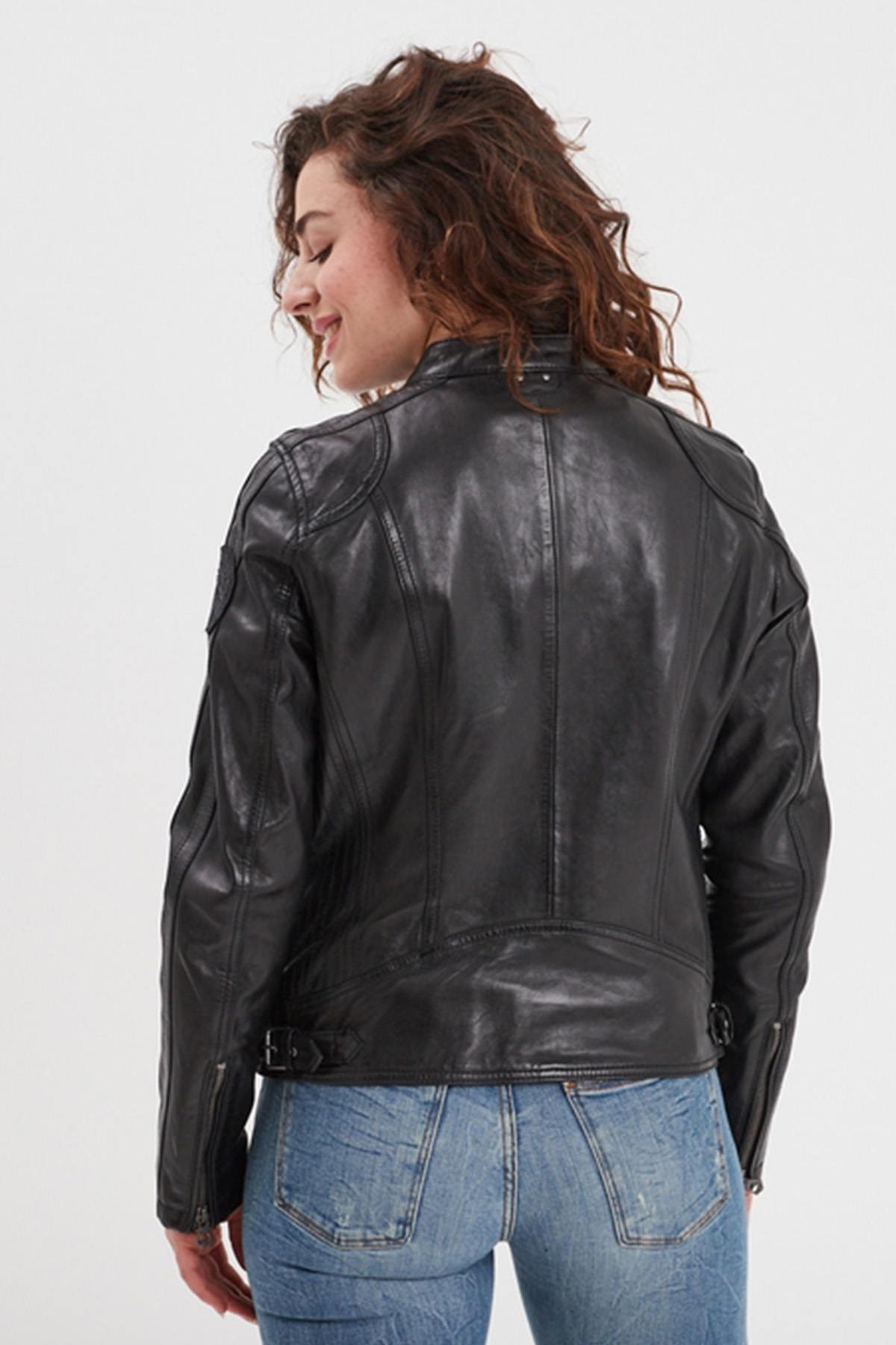 Damen Jacke Rose Garden WARTBURGY SHEEP ATLAS VEG BLACK — Ansicht 3