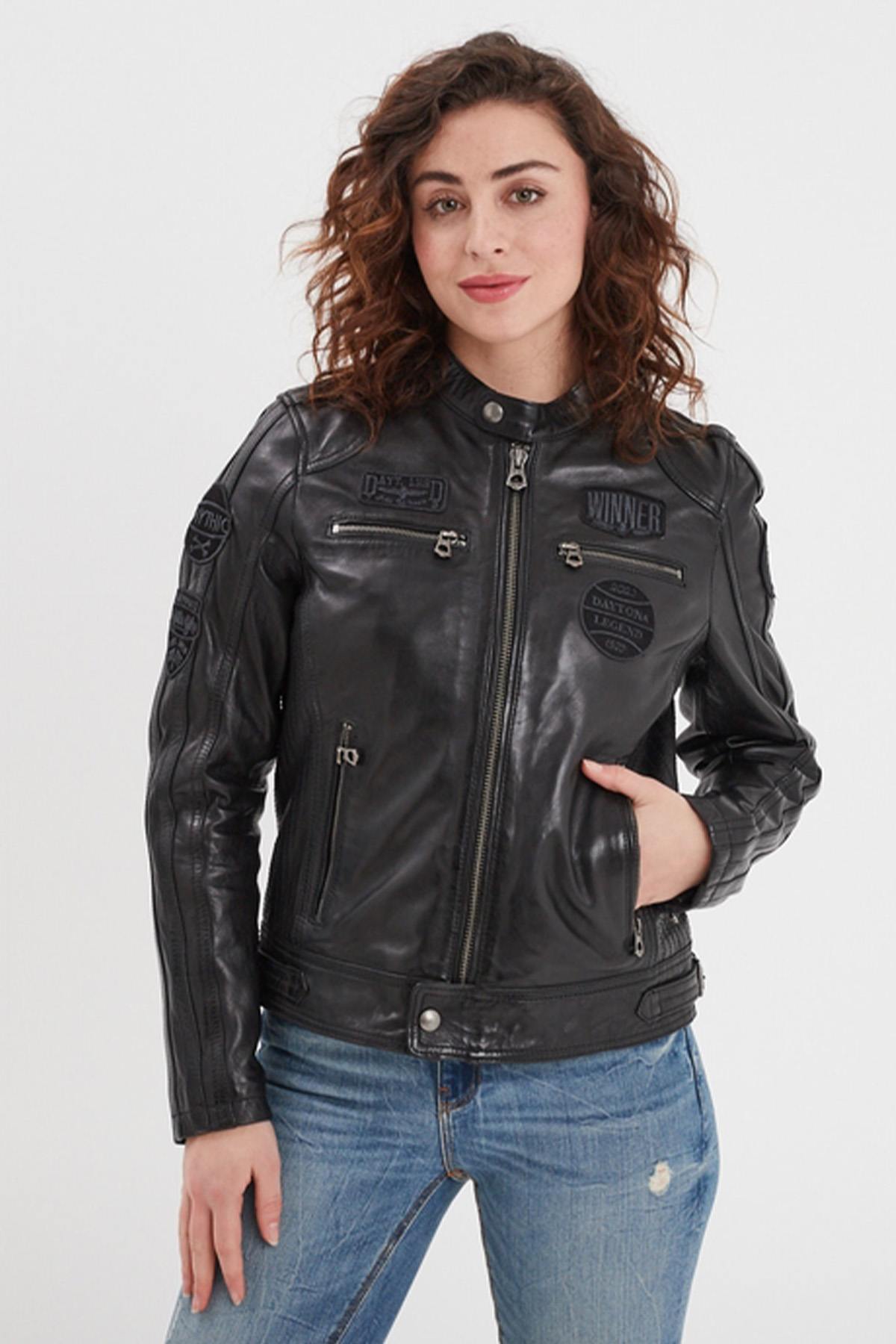 Damen Jacke Rose Garden WARTBURGY SHEEP ATLAS VEG BLACK — Ansicht 2