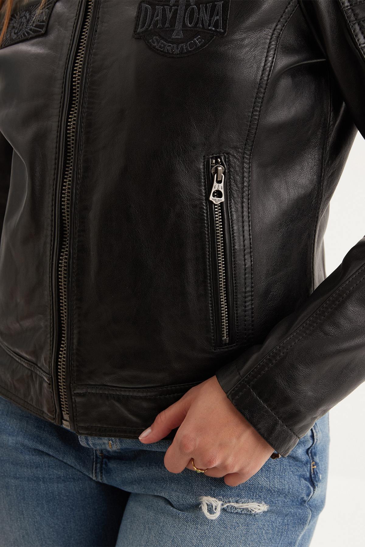 Damen Jacke Rose Garden WALKORA SHEEP ATLAS VEG BLACK/BLACK — Ansicht 6