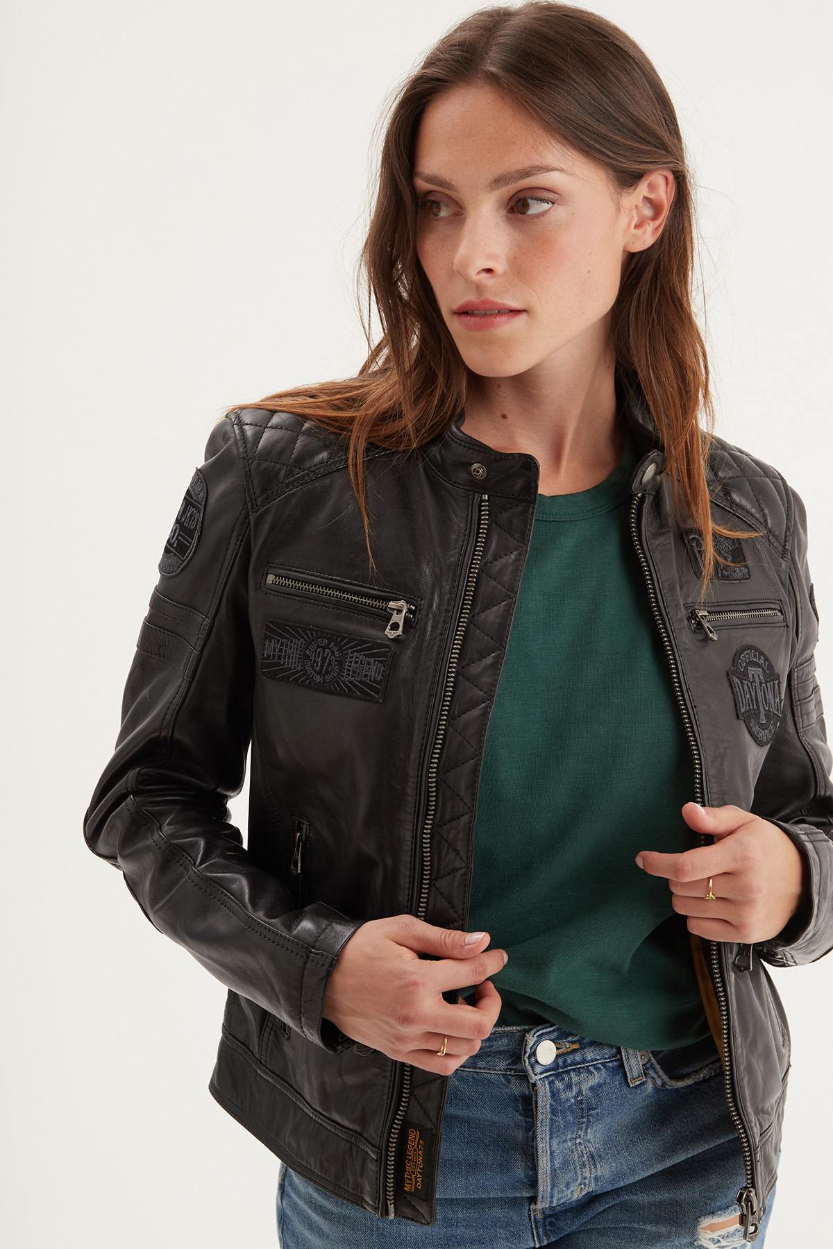 Damen Jacke Rose Garden WALKORA SHEEP ATLAS VEG BLACK/BLACK — Ansicht 1