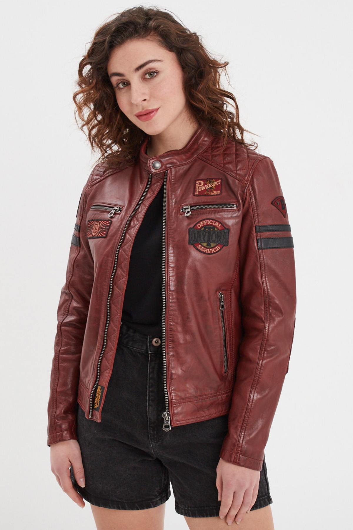 Damen Jacke Rose Garden WALKORA SHEEP ATLAS VEG SYRAH — Ansicht 1