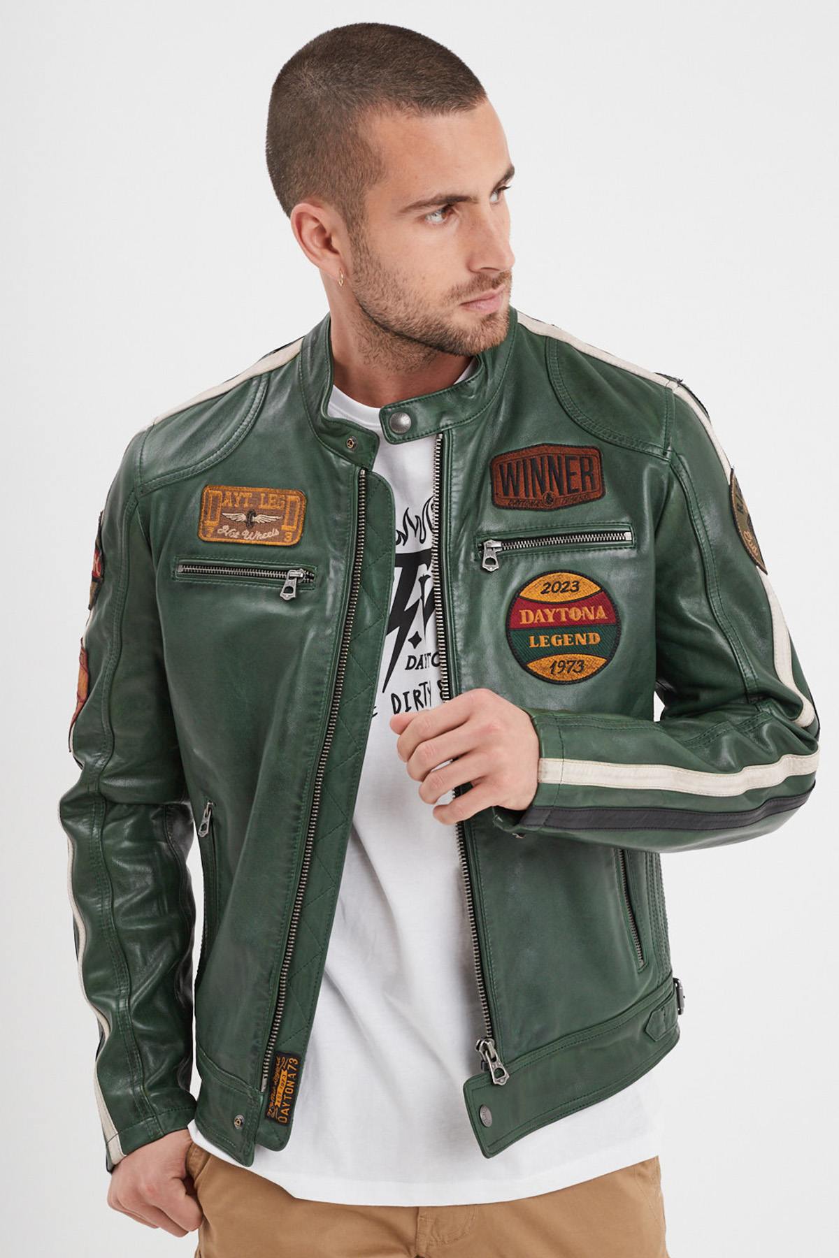 Blouson Homme Daytona WARTBURG SHEEP ATLAS VEG PASTURES — vue 11